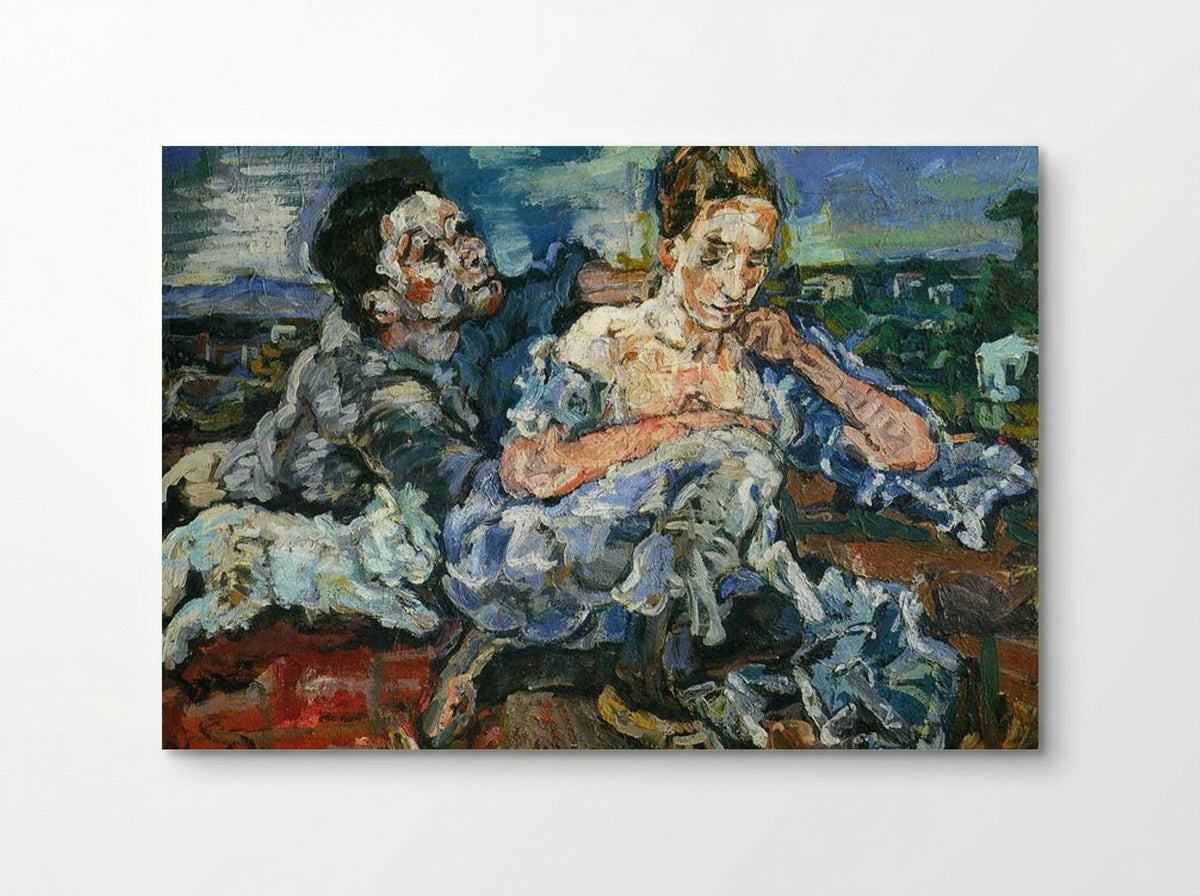 Lovers with Cat - Oskar Kokoschka - Poster