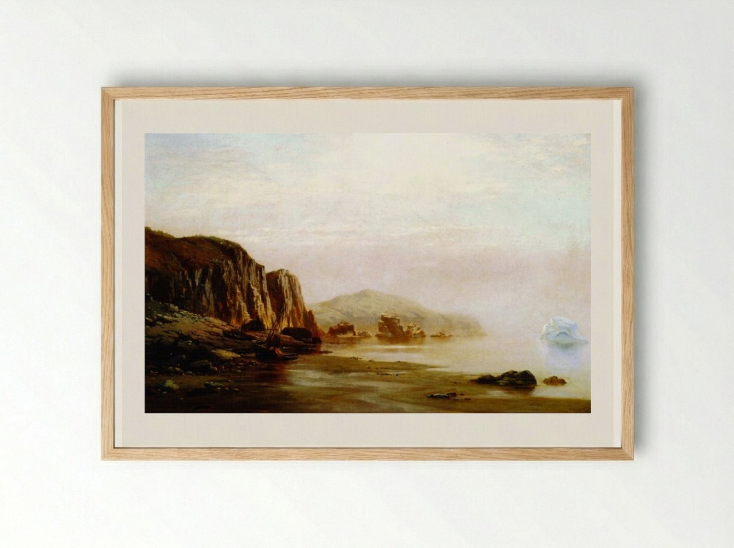 Low Tide, Labrador - William Bradford - Framed Print Wood