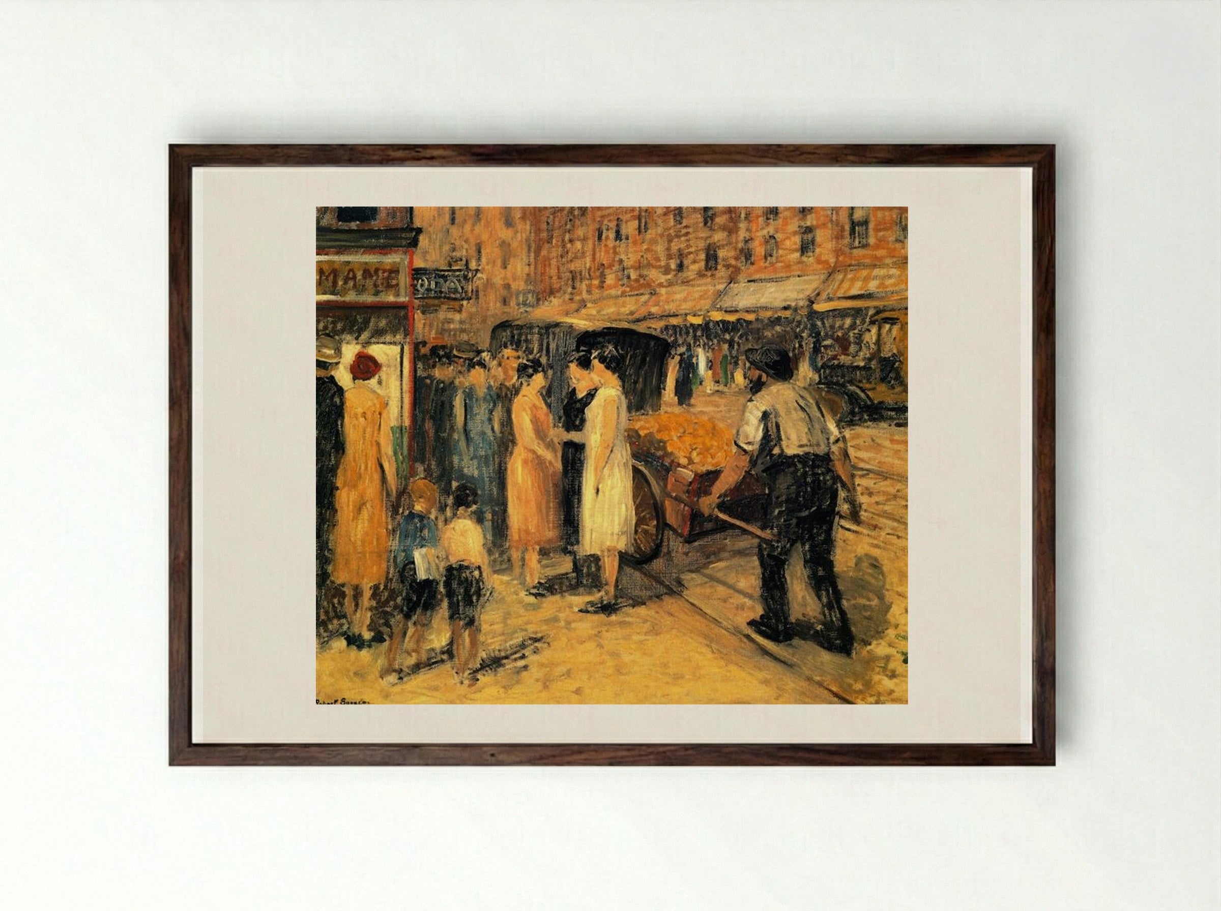 Lower East Side - Robert Spencer - Framed Print Dark Wood