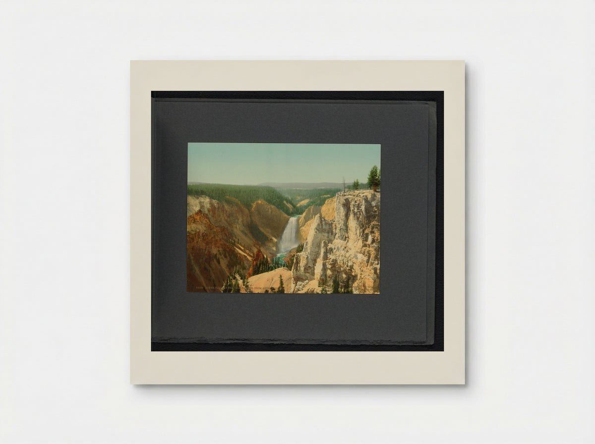 Lower Falls of the Yellowstone, from Artist Point - William Henry Jackson - Poster