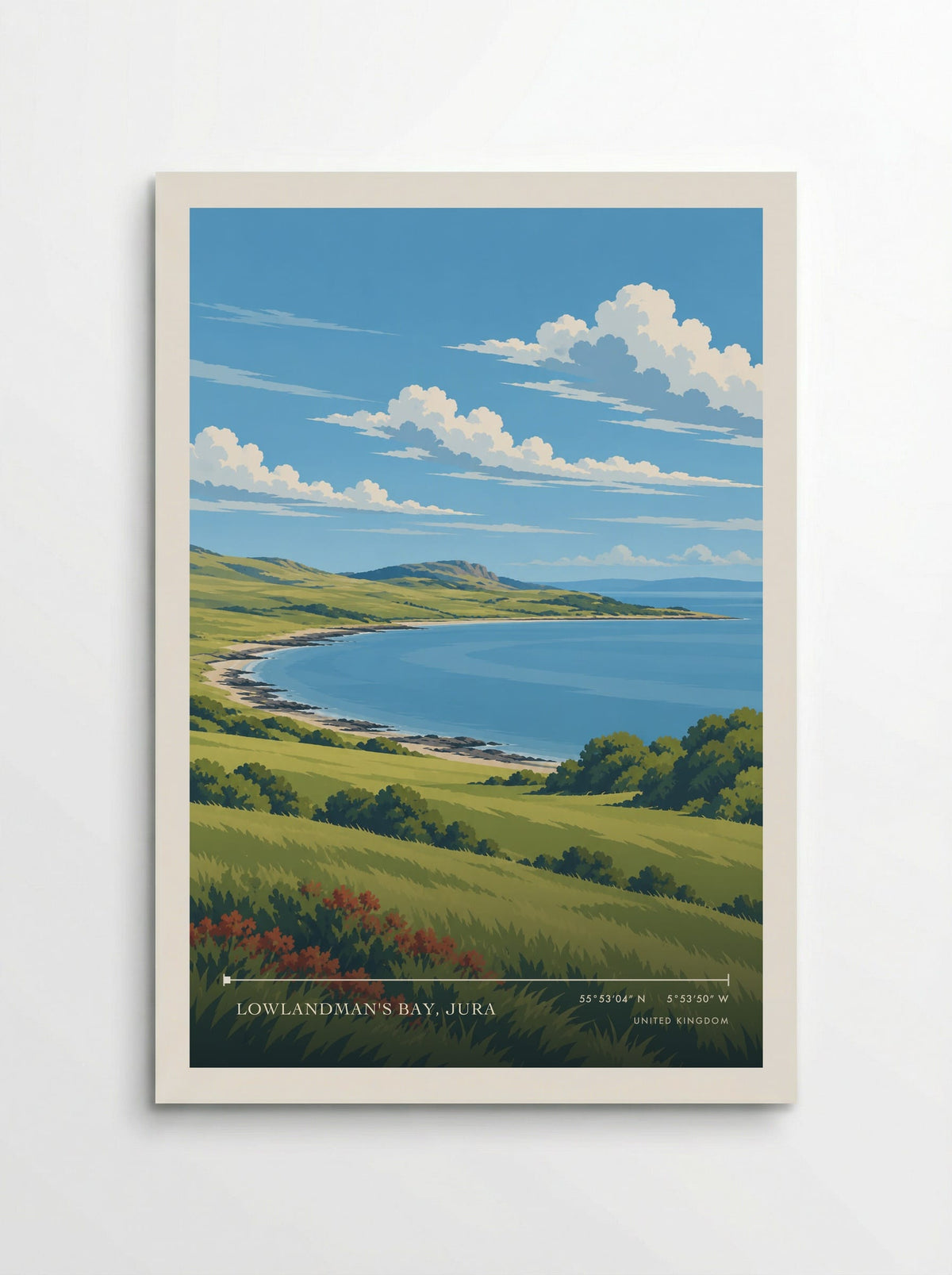 Lowlandman's Bay, Jura | Travel Poster - Poster