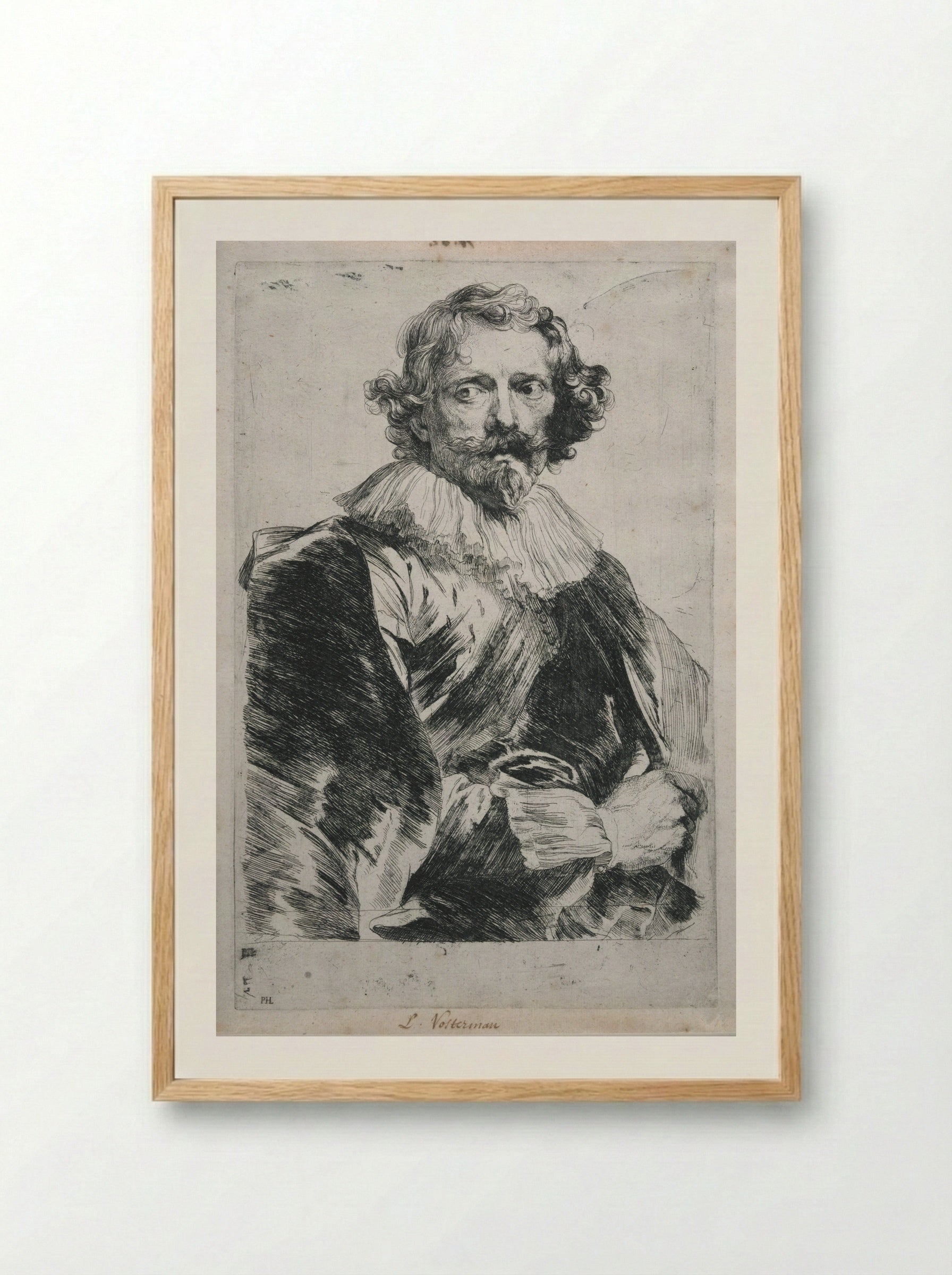 Lucas Vorsterman - Anthony van Dyck - Framed Print Wood