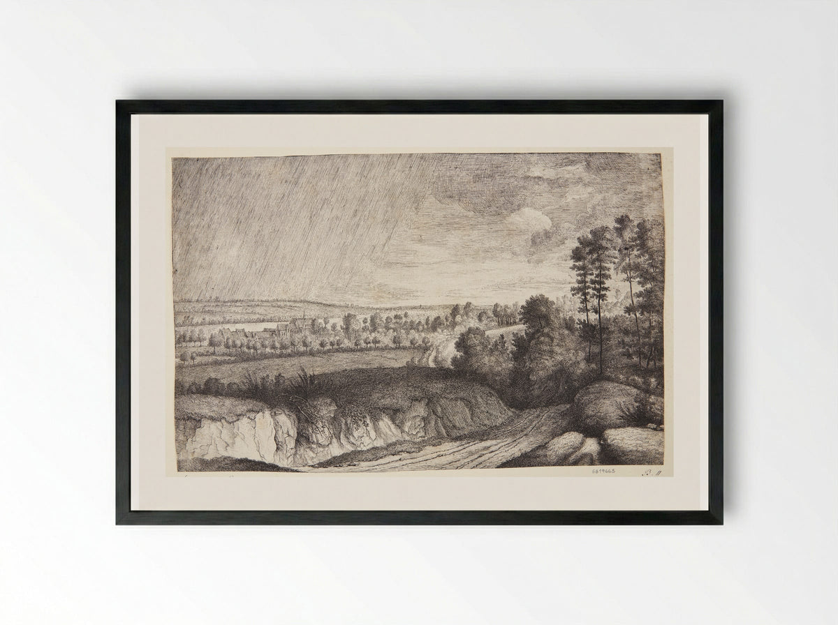 Lucas van Uden - Lucas Vorsterman I - Framed Print Black