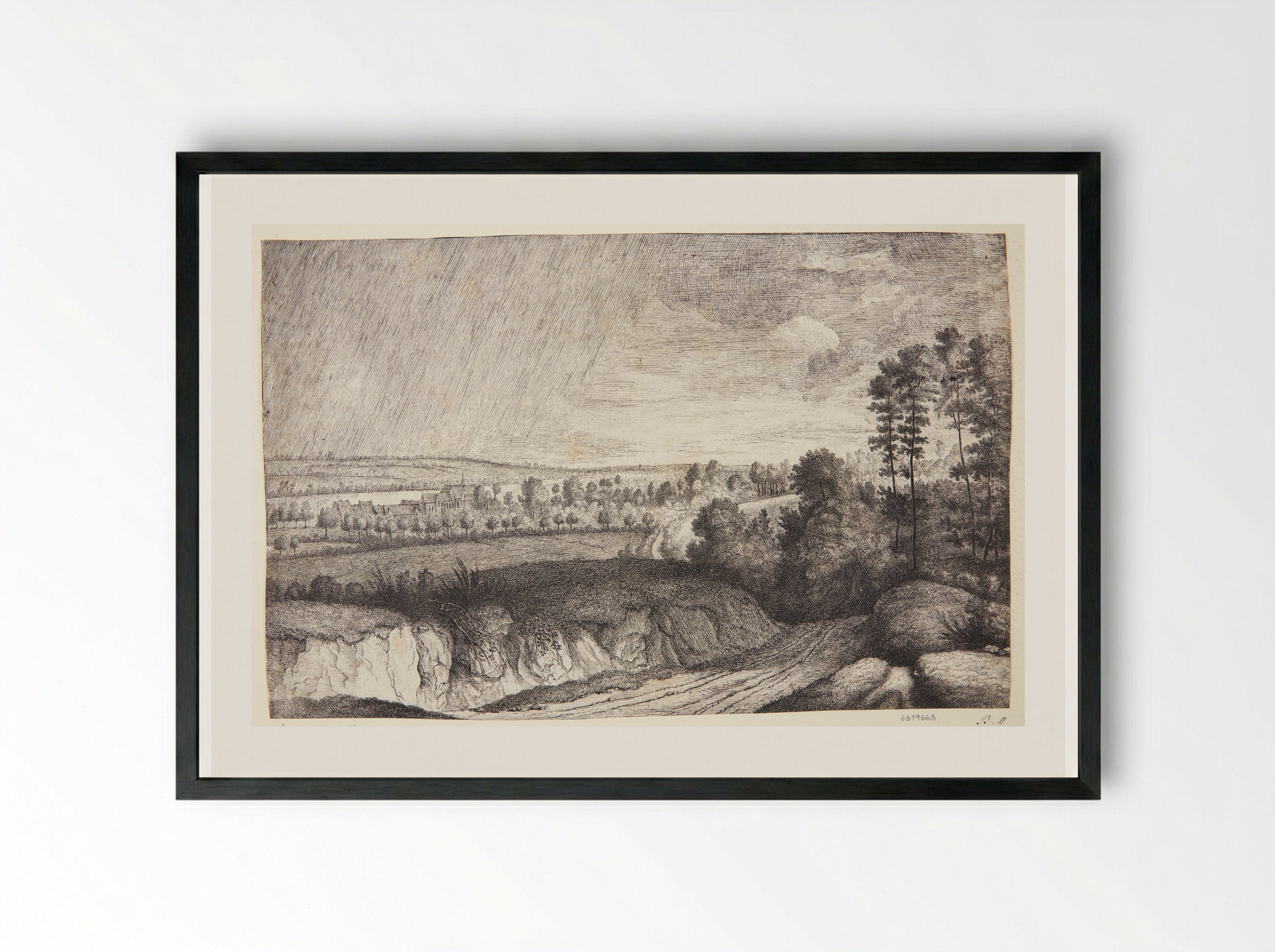 Lucas van Uden - Lucas Vorsterman I - Framed Print Black