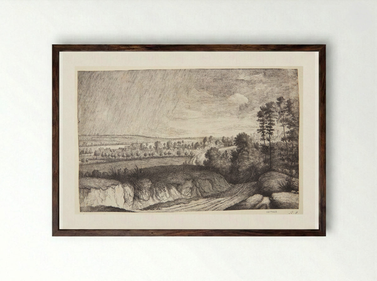 Lucas van Uden - Lucas Vorsterman I - Framed Print Dark Wood