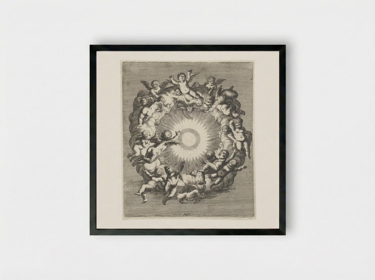 Lucht (Air) - Cornelis A. Hellemans - Framed Print Black