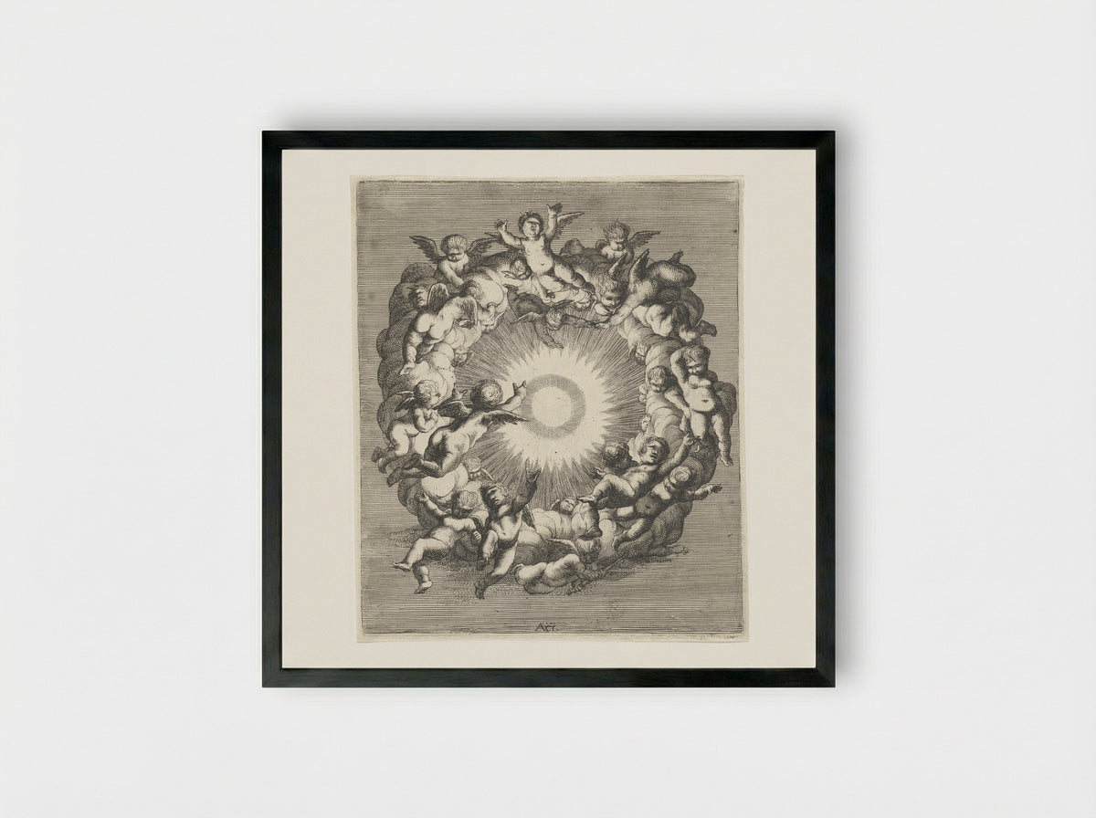Lucht (Air) - Cornelis A. Hellemans - Framed Print Black