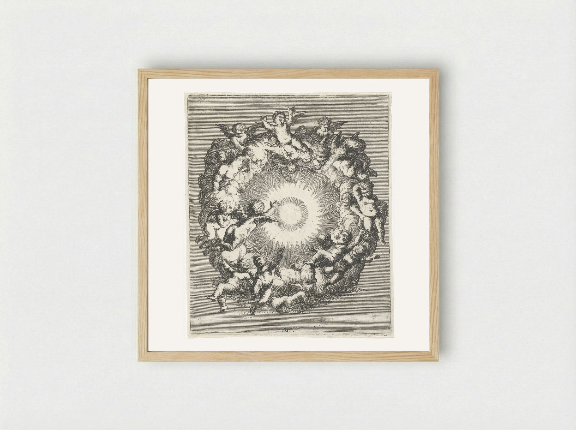 Lucht (Air) - Cornelis A. Hellemans - Framed Print Wood