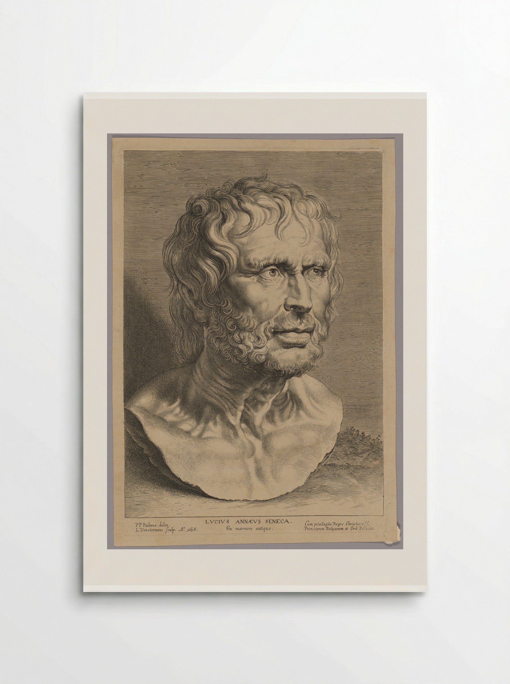 Lucius Annaeus Seneca - Lucas Vorsterman I - Poster