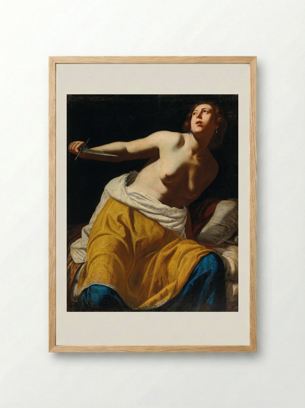 Lucretia - Artemisia Gentileschi - Framed Print Wood