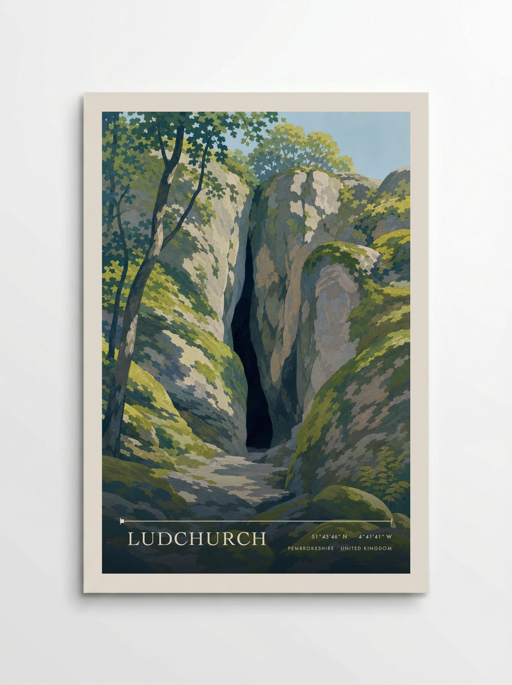 Ludchurch Pembrokeshire United Kingdom Travel Poster - Poster