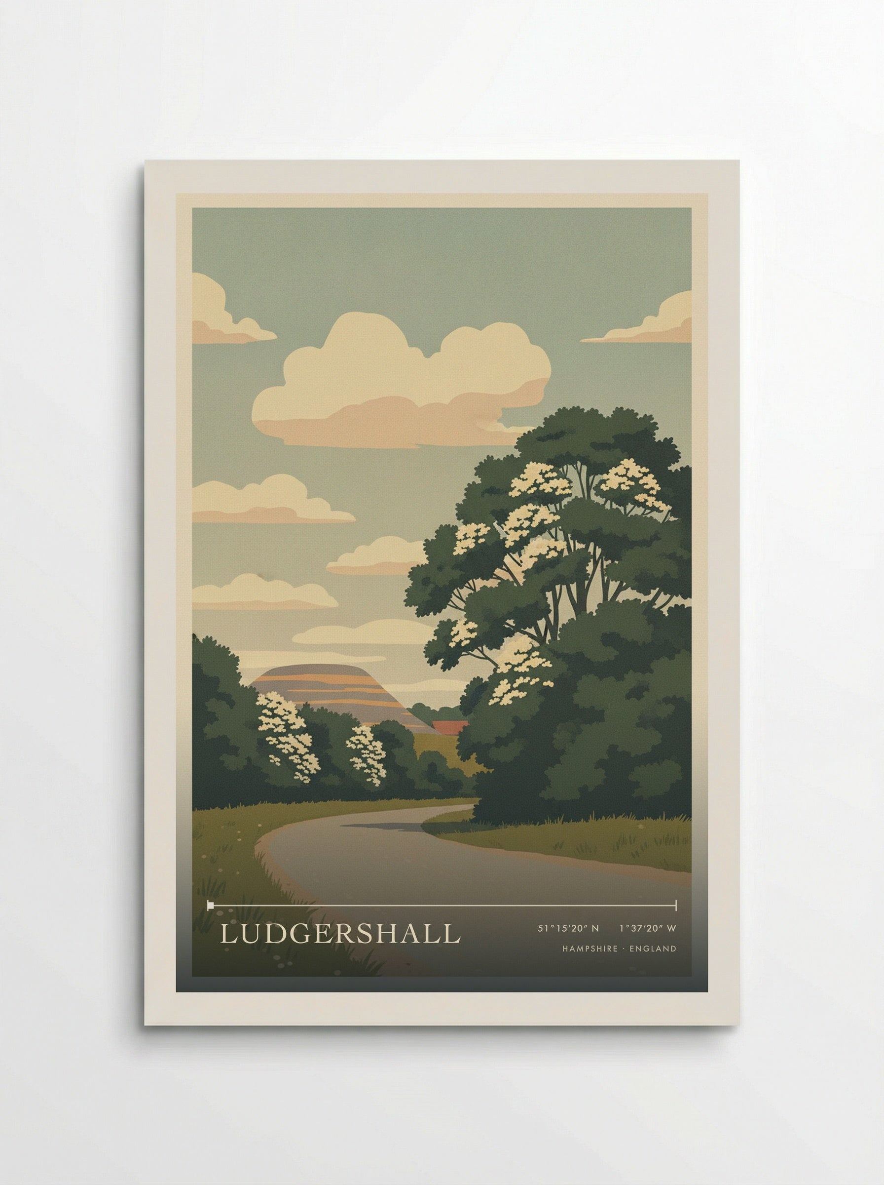Ludgershall Hampshire England Travel Poster - Poster
