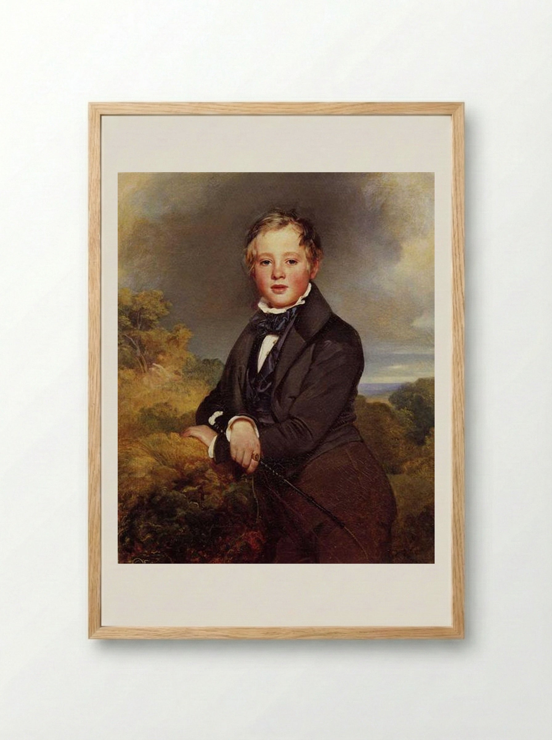 Ludwig, Graf von Langenstein - Franz Xaver Winterhalter - Framed Print Wood