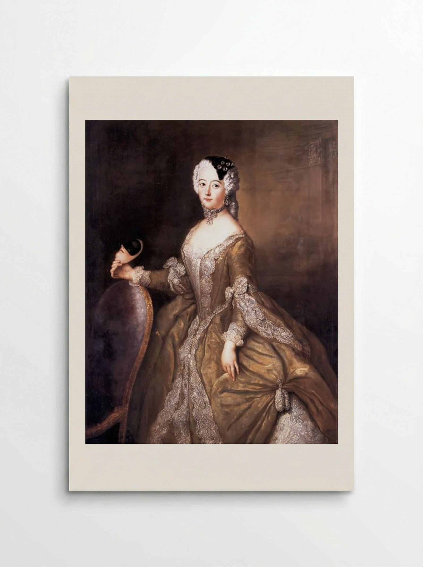 Luise Ulrike of Prussia, Queen of Sweden - Antoine Pesne - Poster