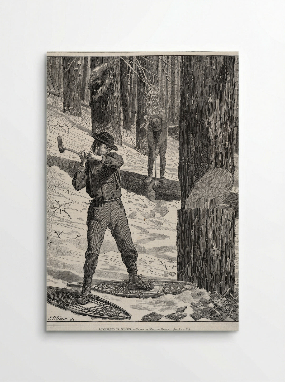 Lumbering in Winter - Winslow Homer - Poster