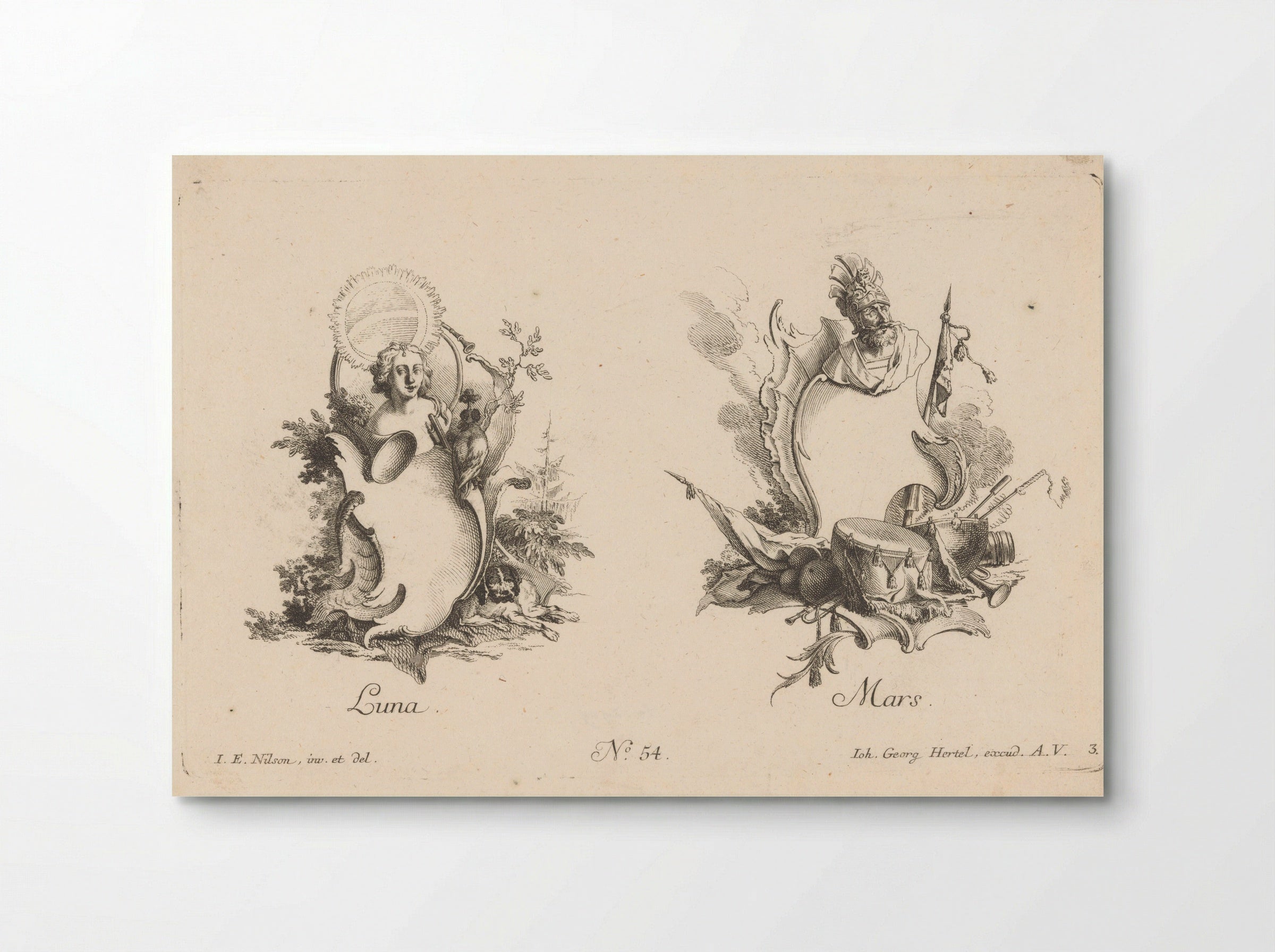Luna and Mars - Jakob Wangner - Poster