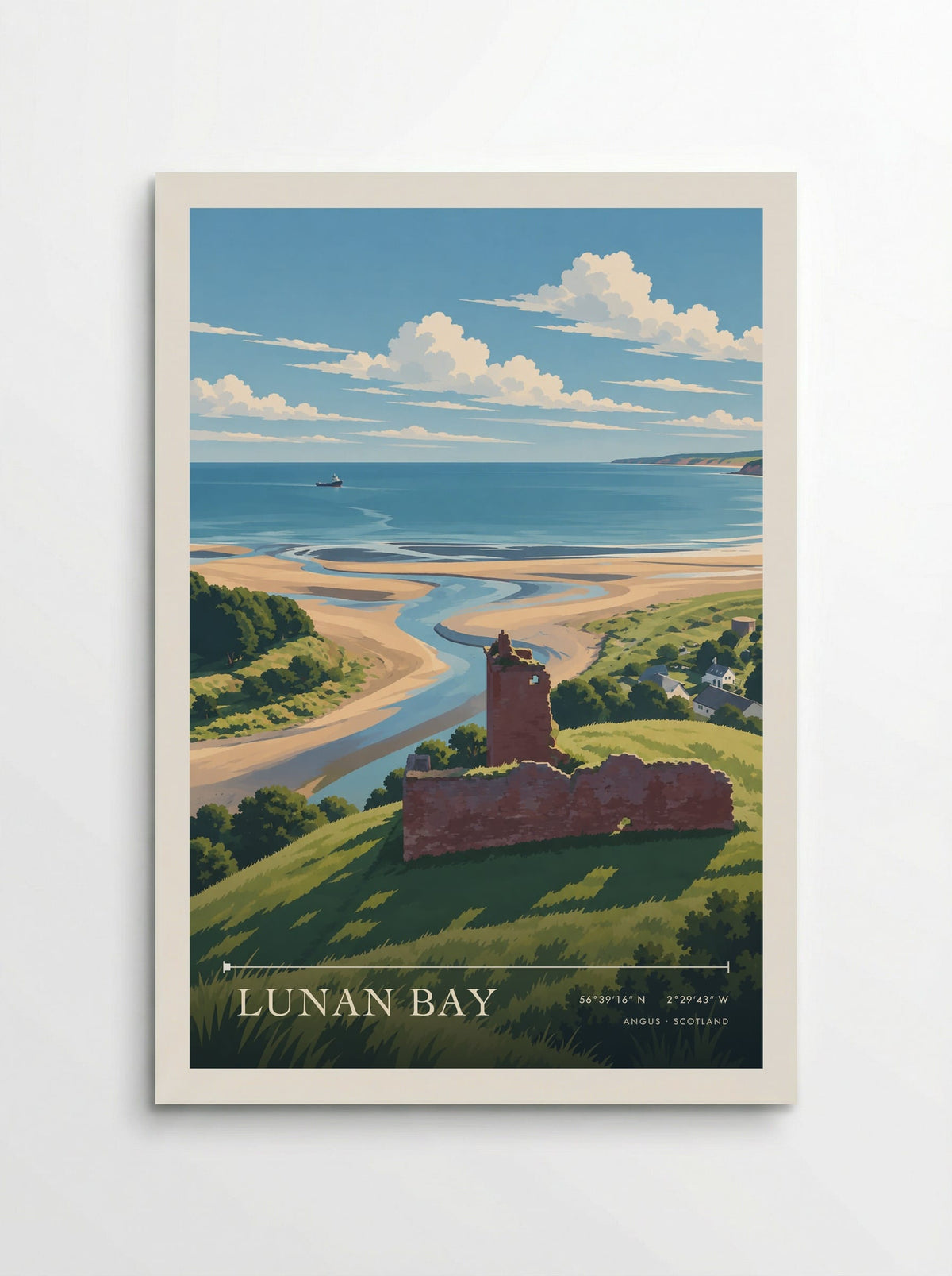 Lunan Bay, Angus | Travel Poster - Poster
