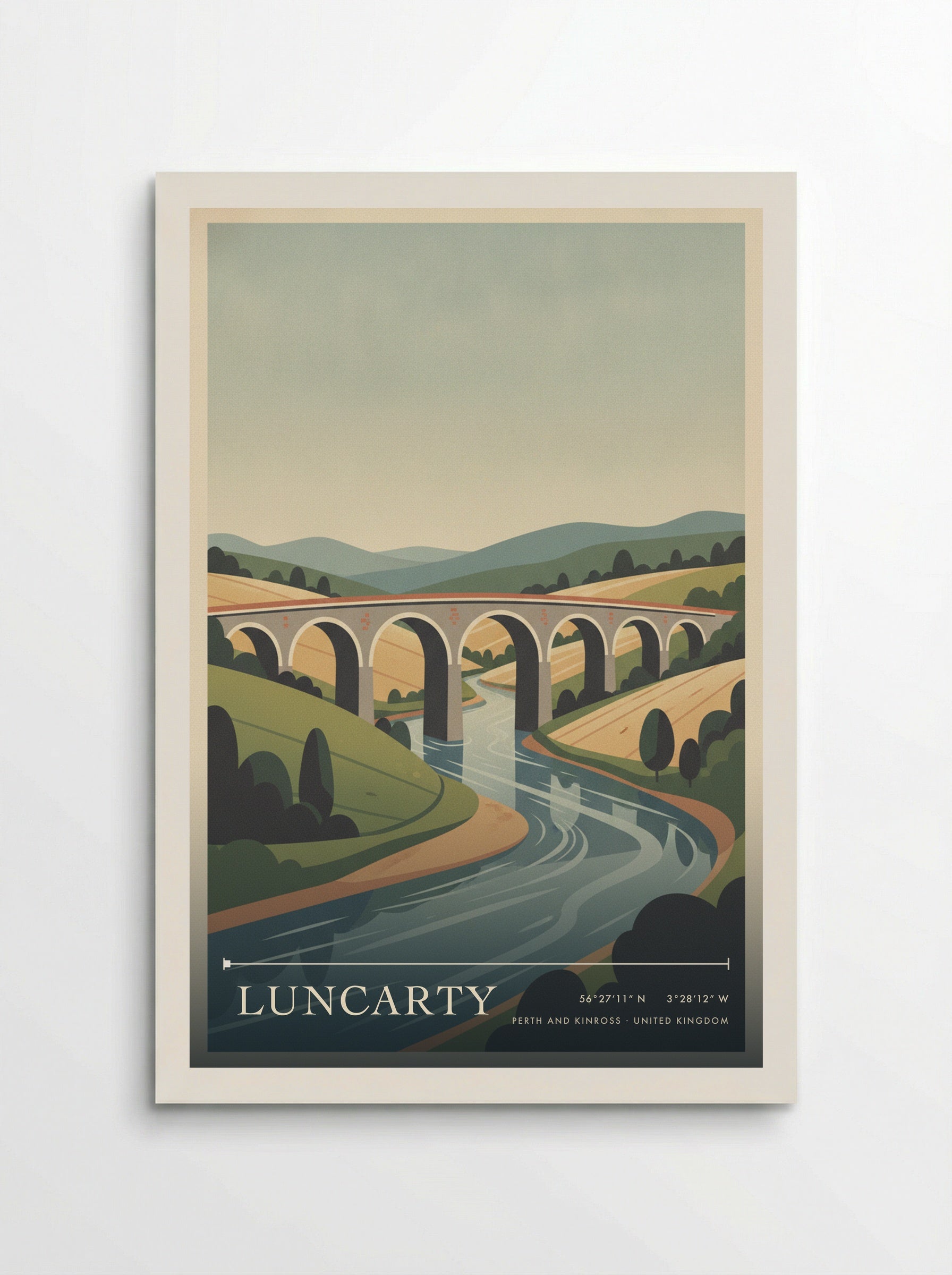 Luncarty Perth and Kinross United Kingdom Travel Poster - Poster