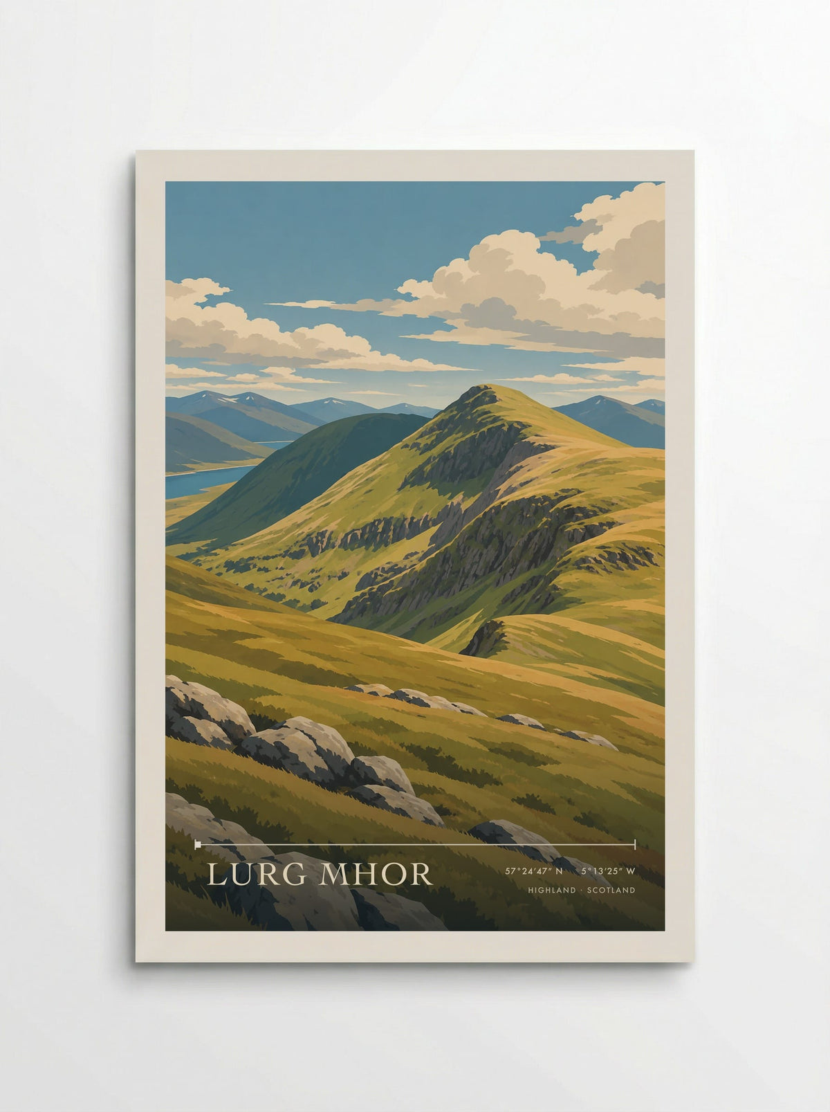 Lurg Mhor, Highland | Travel Poster - Poster