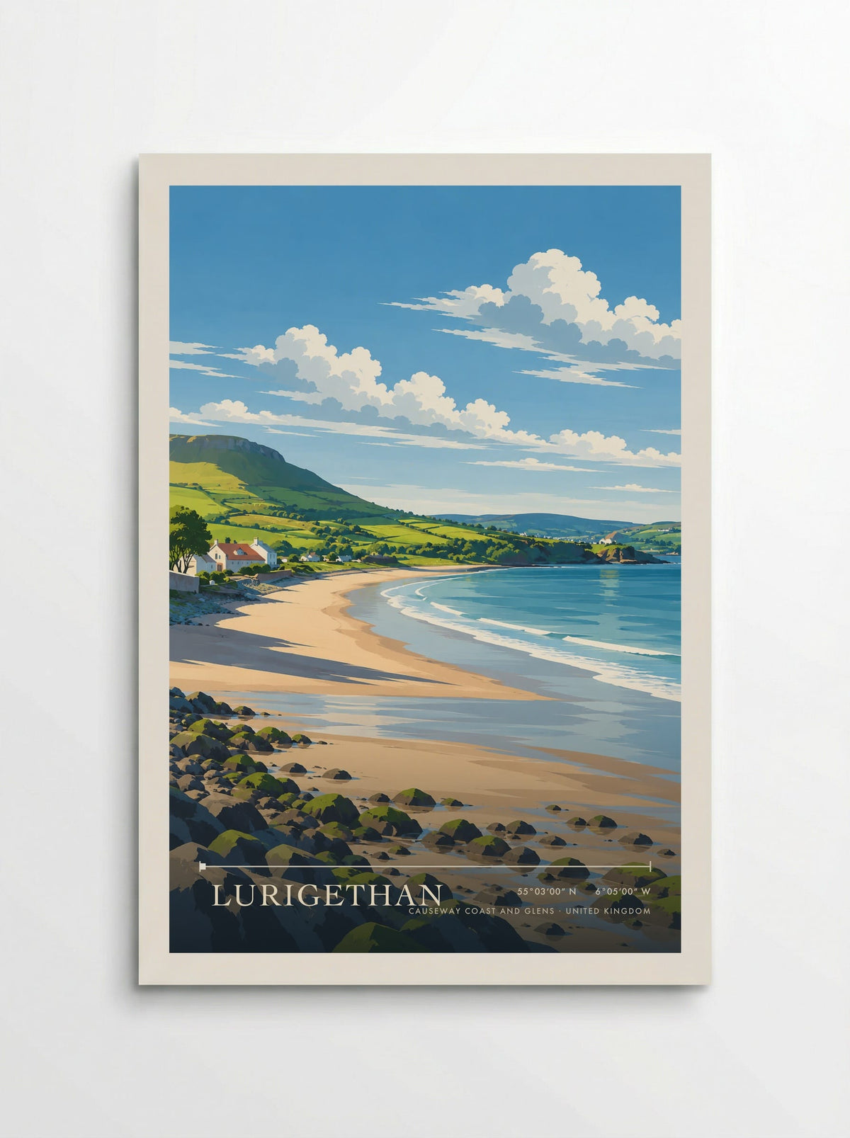 Lurigethan, Causeway Coast and Glens | Travel Poster - Poster