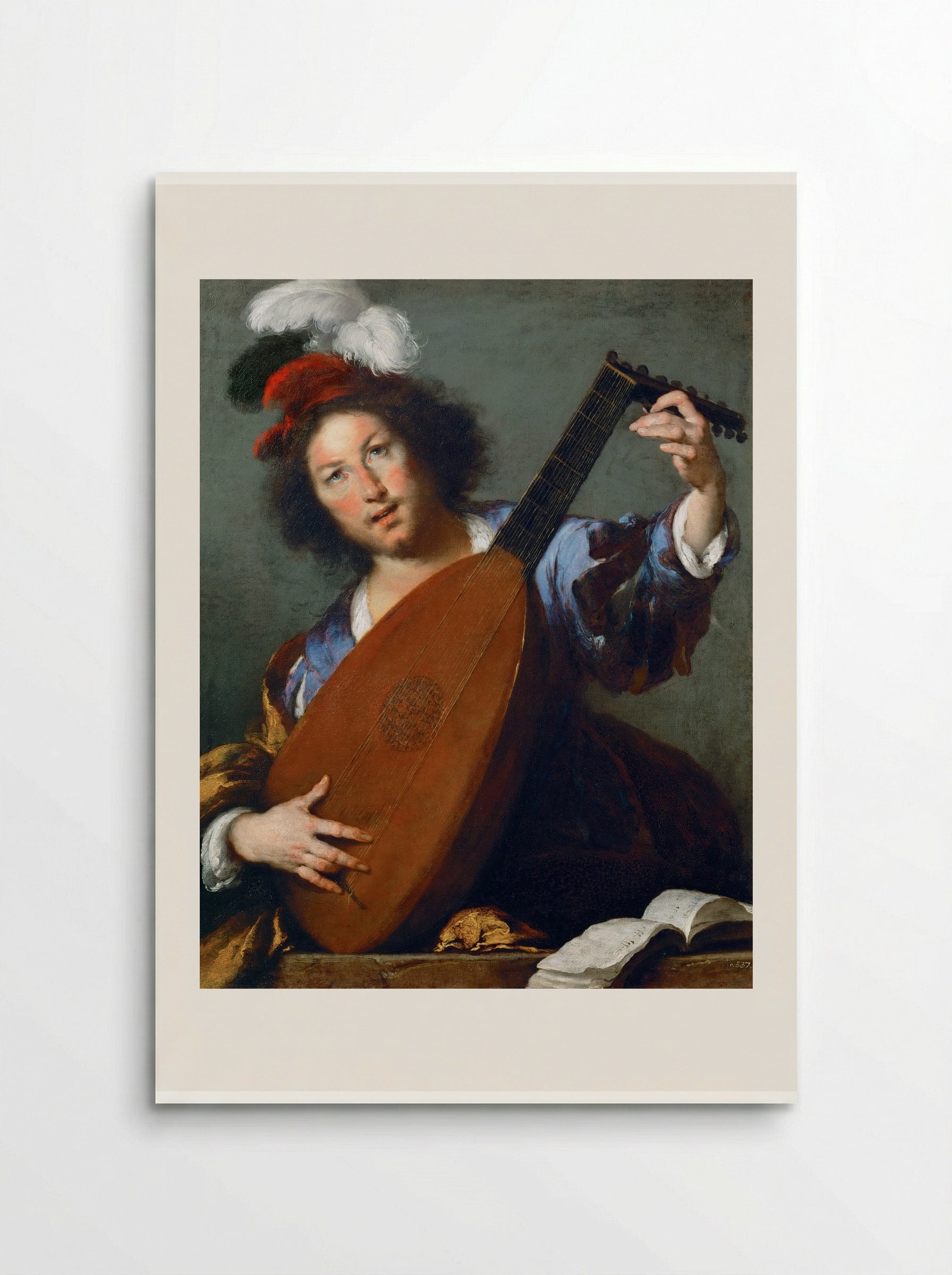 Lute Player - Bernardo Strozzi - Poster
