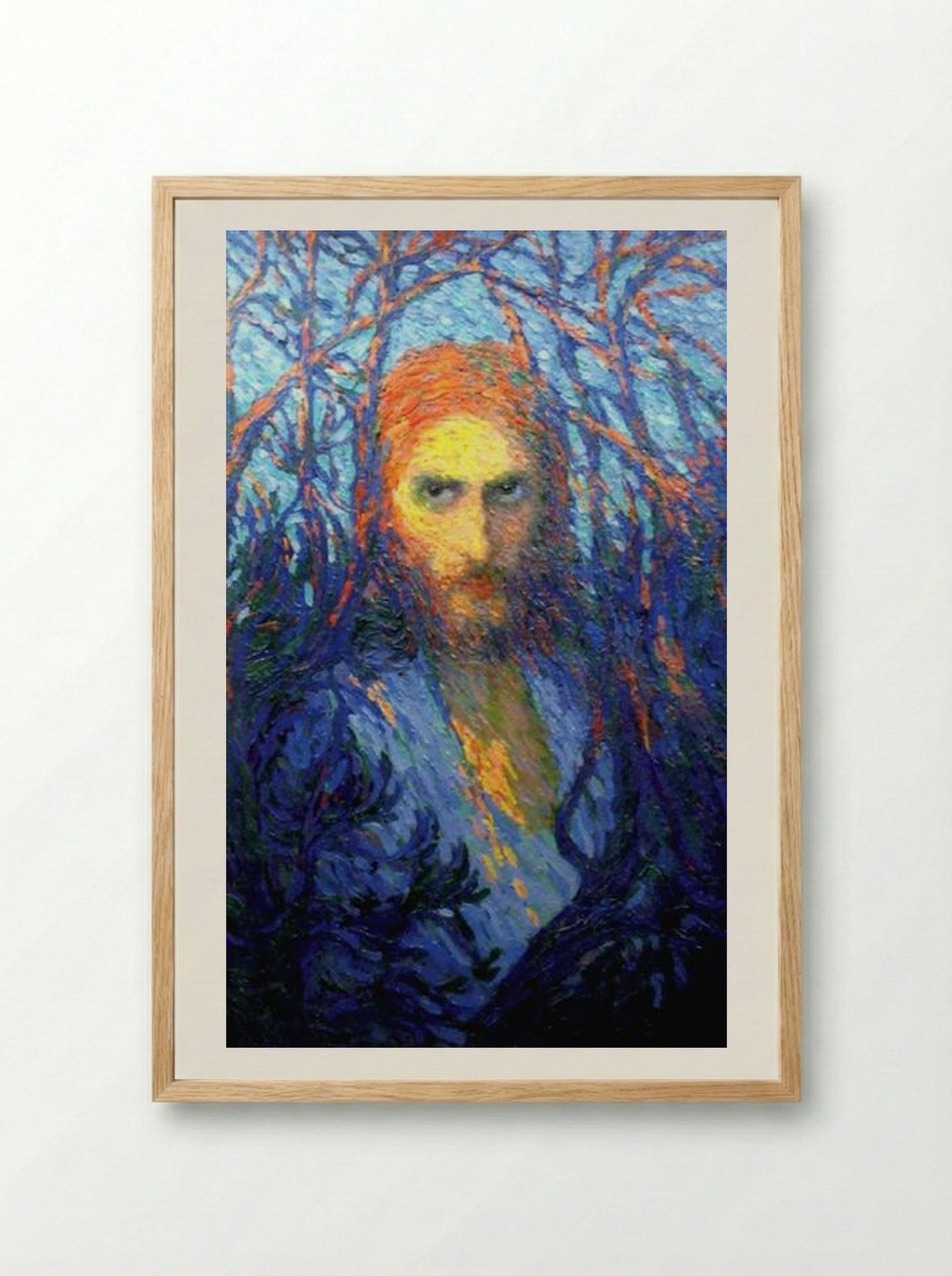 Lux in tenebris lucet - Ion Theodorescu-Sion - Framed Print Wood