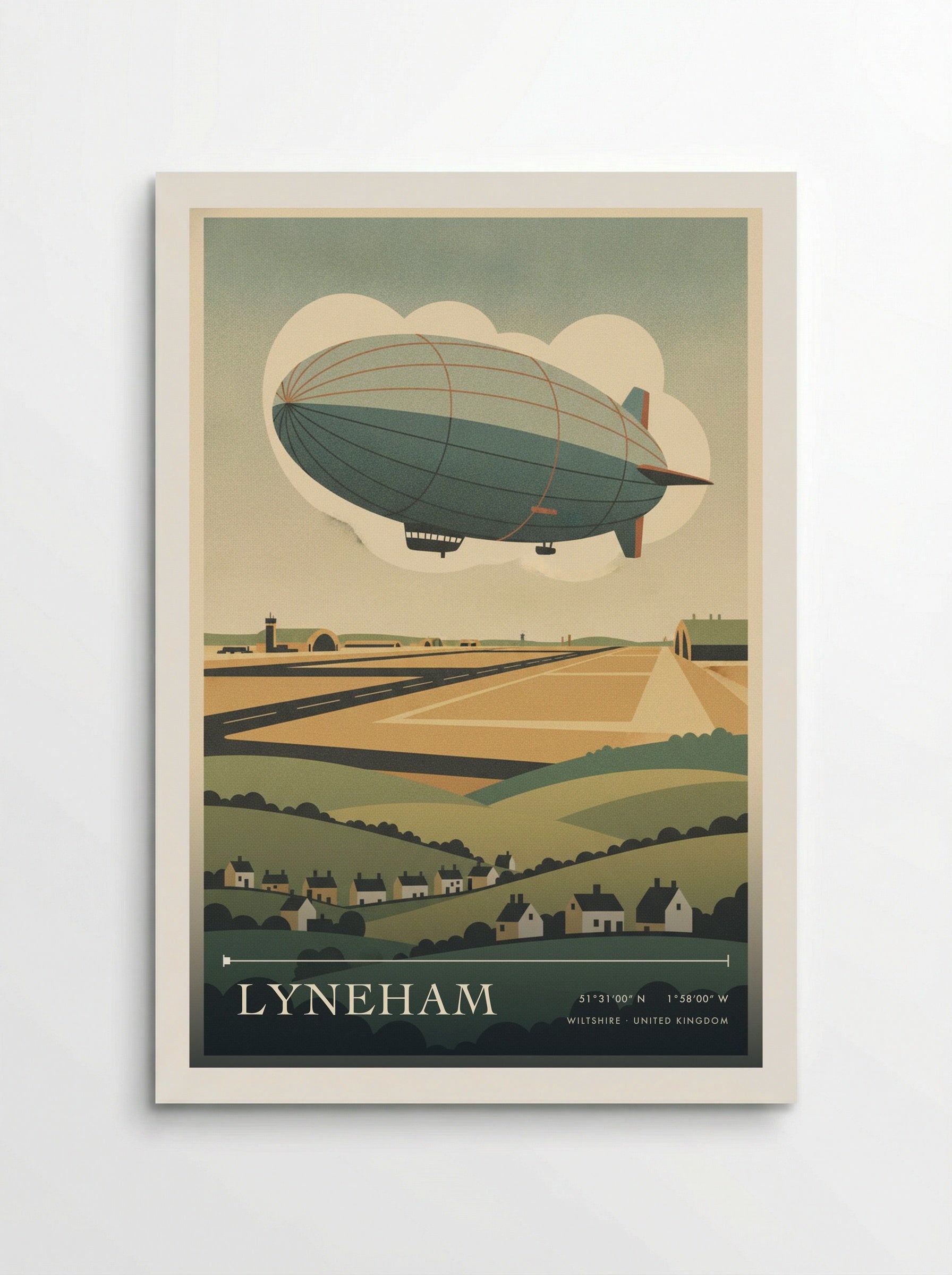 Lyneham Wiltshire United Kingdom Travel Poster - Poster