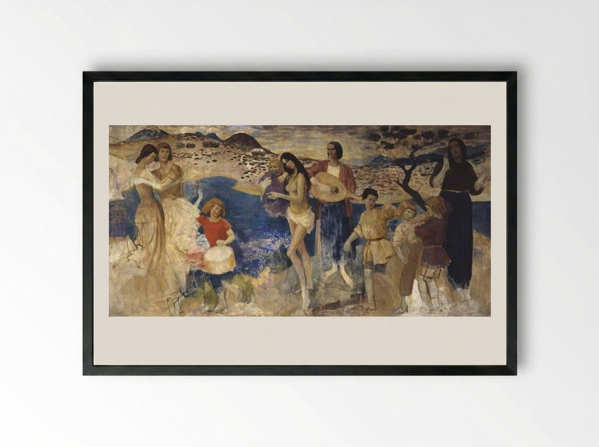 Lyric Fantasy - Augustus John - Framed Print Black