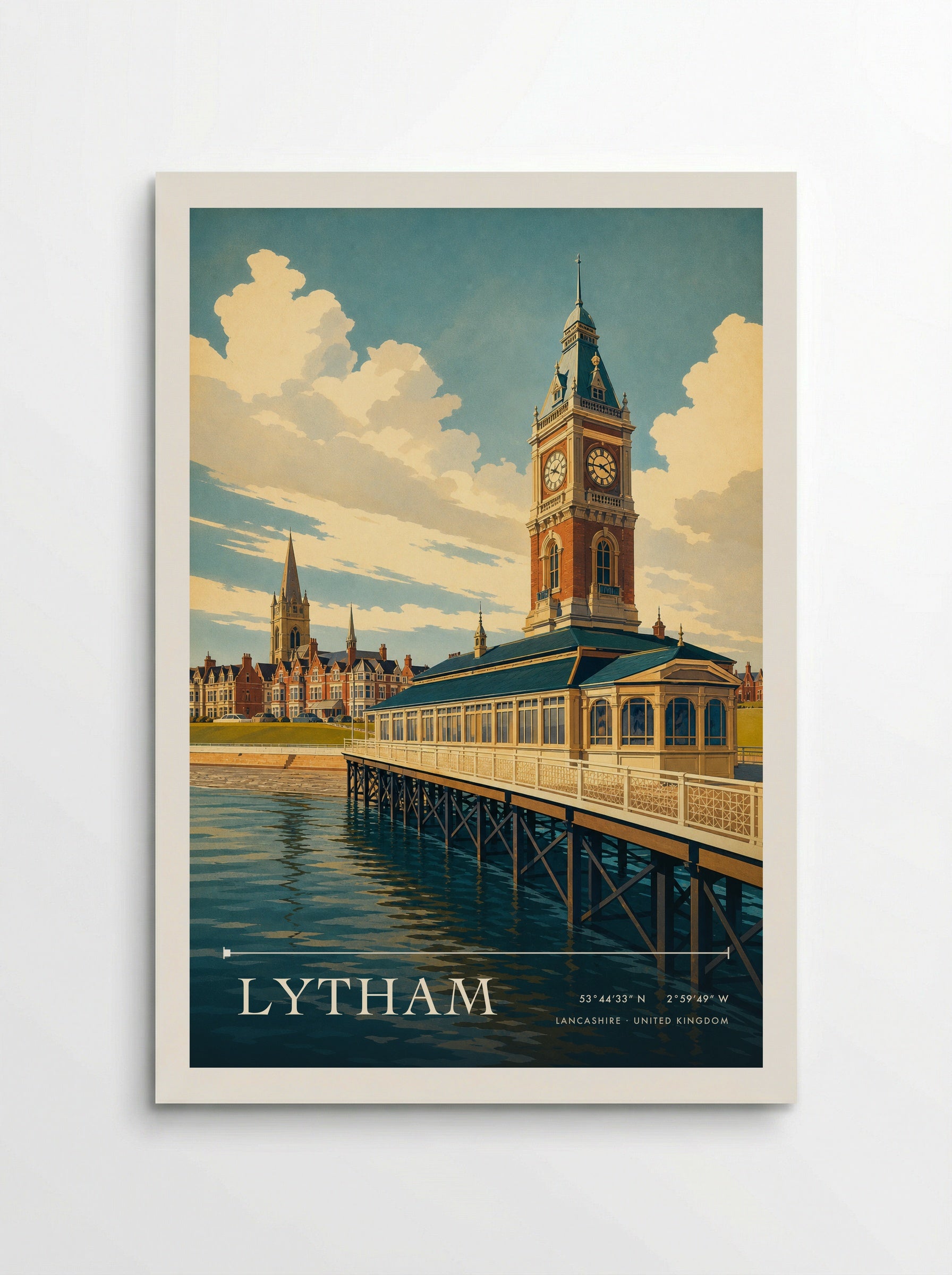 Lytham Lancashire United Kingdom Travel Poster - Poster