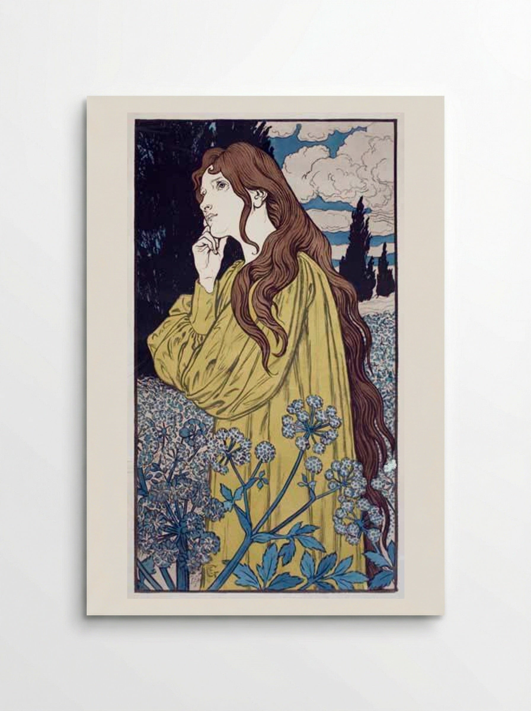 Méditation - Eugène Grasset - Poster