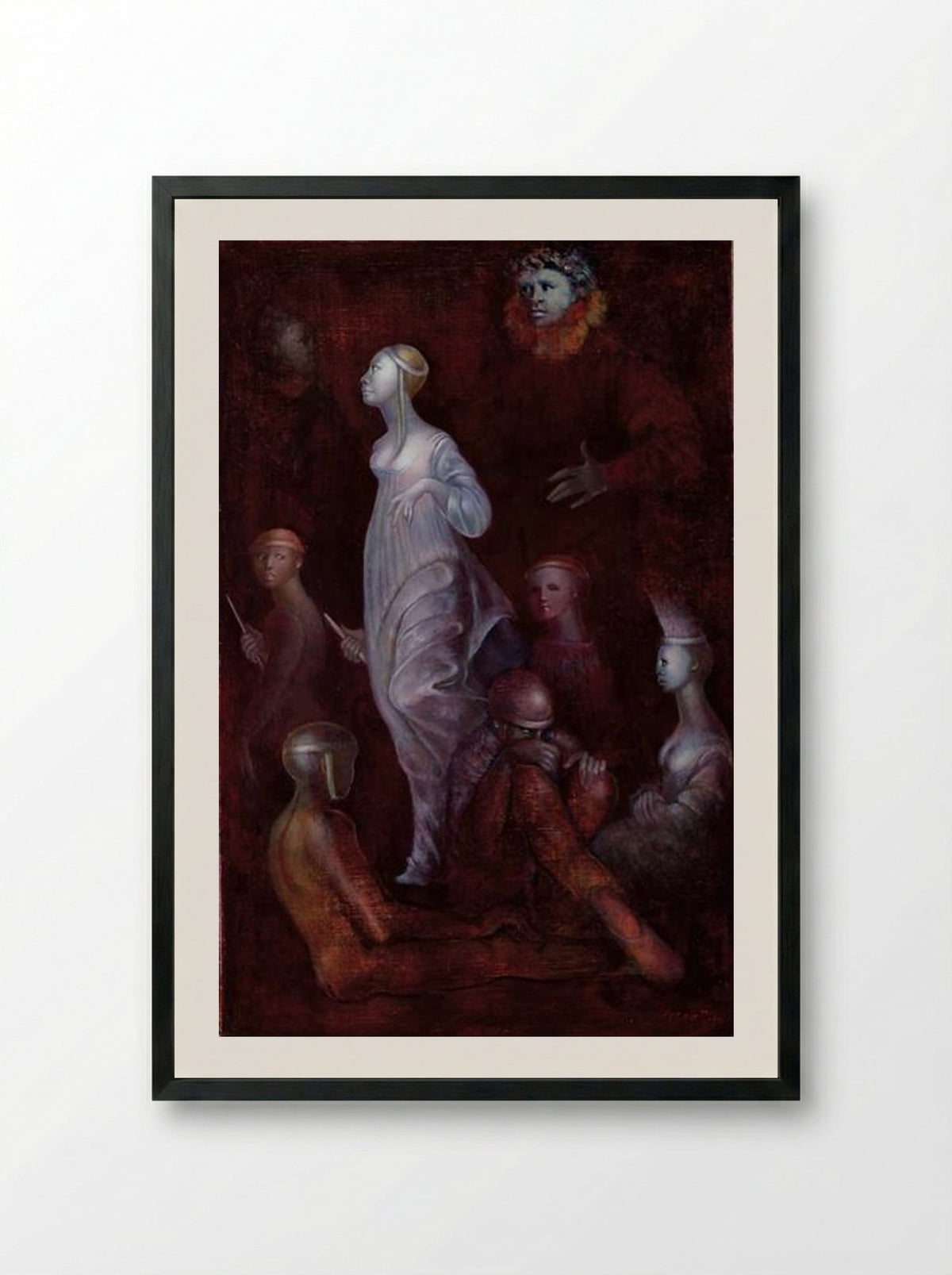 Mémoire des fragments passés - Leonor Fini - Framed Print Black