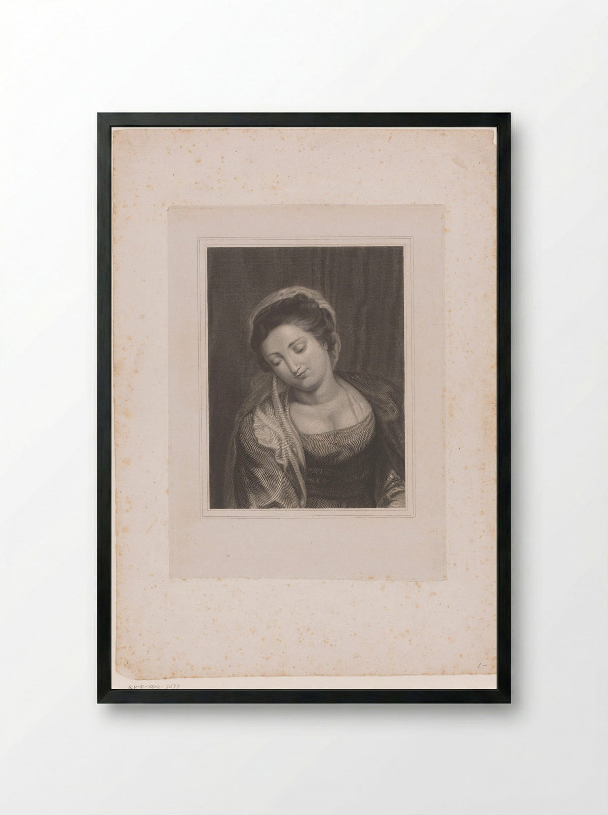Maagd Maria (The Virgin Mary) - Erin Corr - Framed Print Black