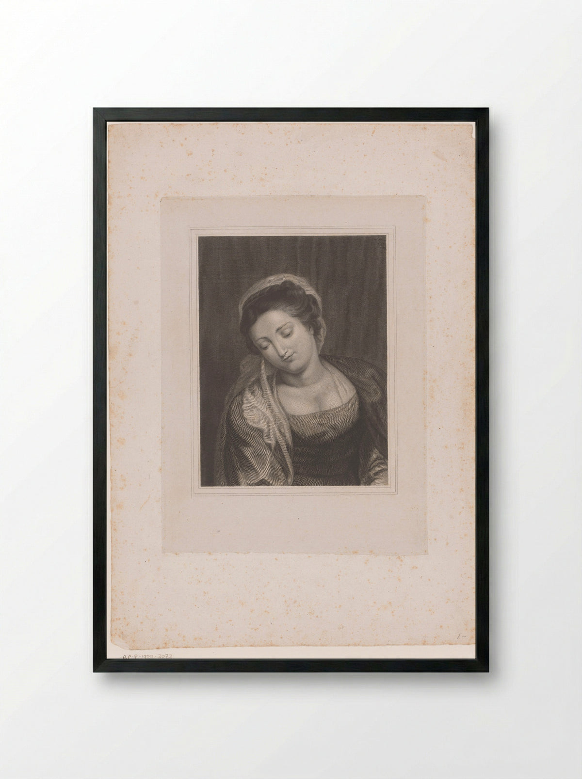 Maagd Maria (The Virgin Mary) - Erin Corr - Framed Print Black