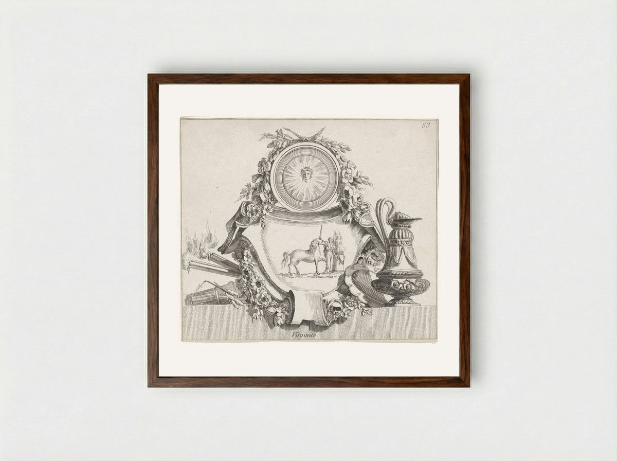 Maagdelijkheid (Virginity) - Jean Charles Delafosse - Framed Print Dark Wood