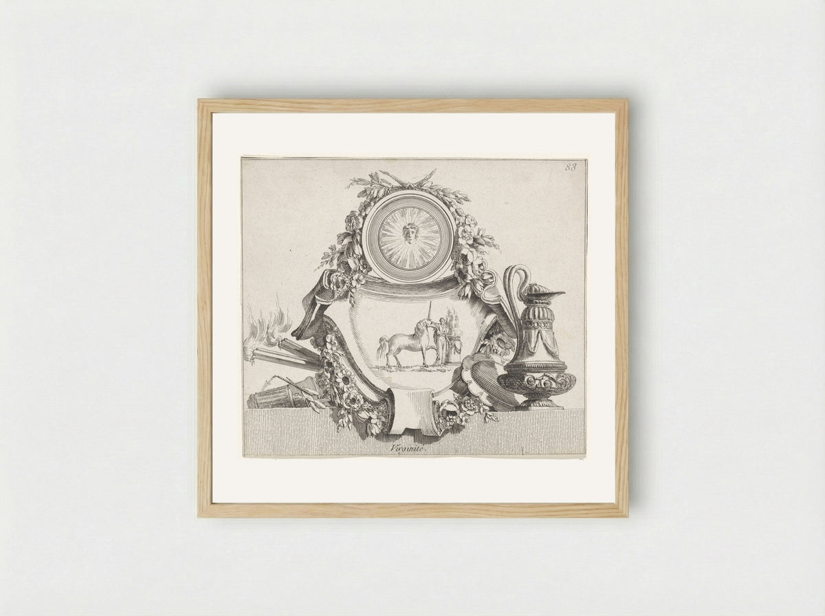Maagdelijkheid (Virginity) - Jean Charles Delafosse - Framed Print Wood