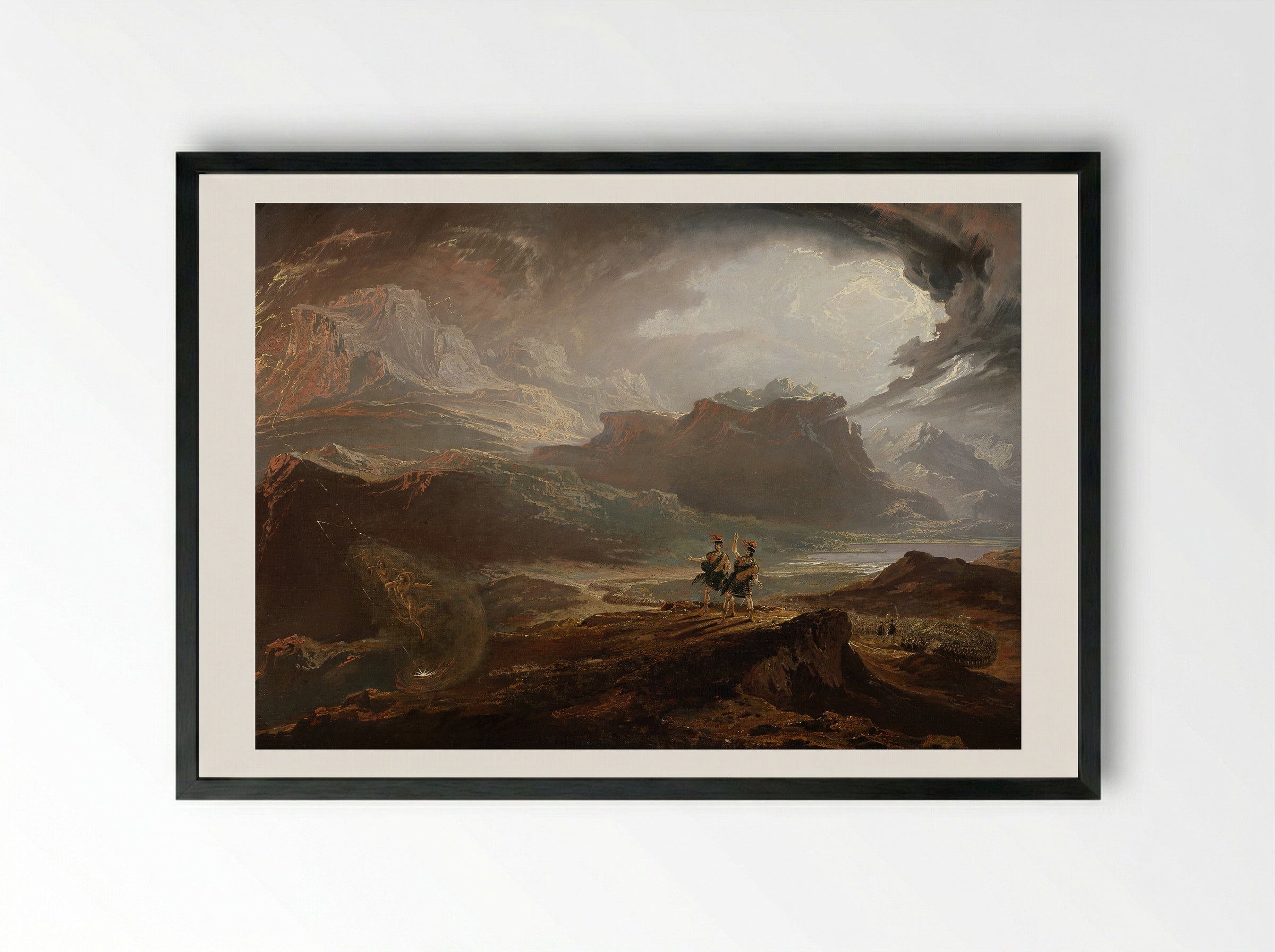 Macbeth - John Martin - Framed Print Black