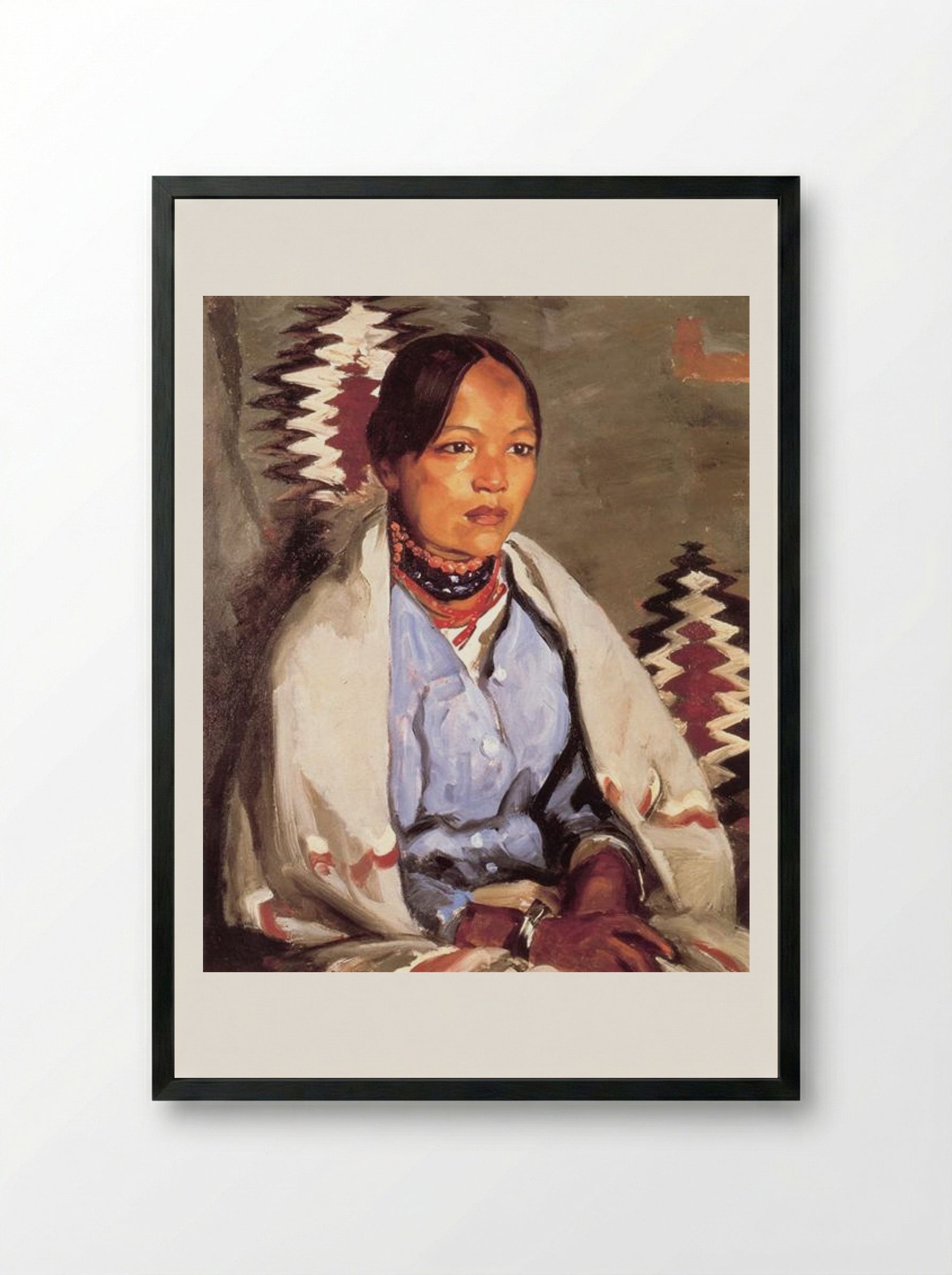 Macedonia - Robert Henri - Framed Print Black