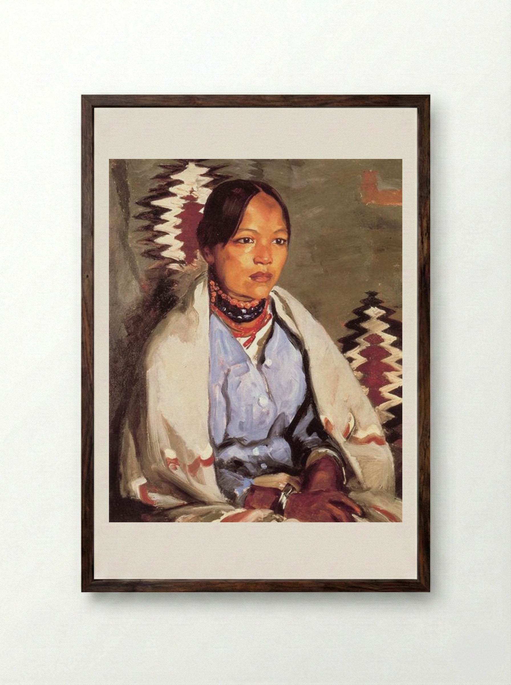 Macedonia - Robert Henri - Framed Print Dark Wood