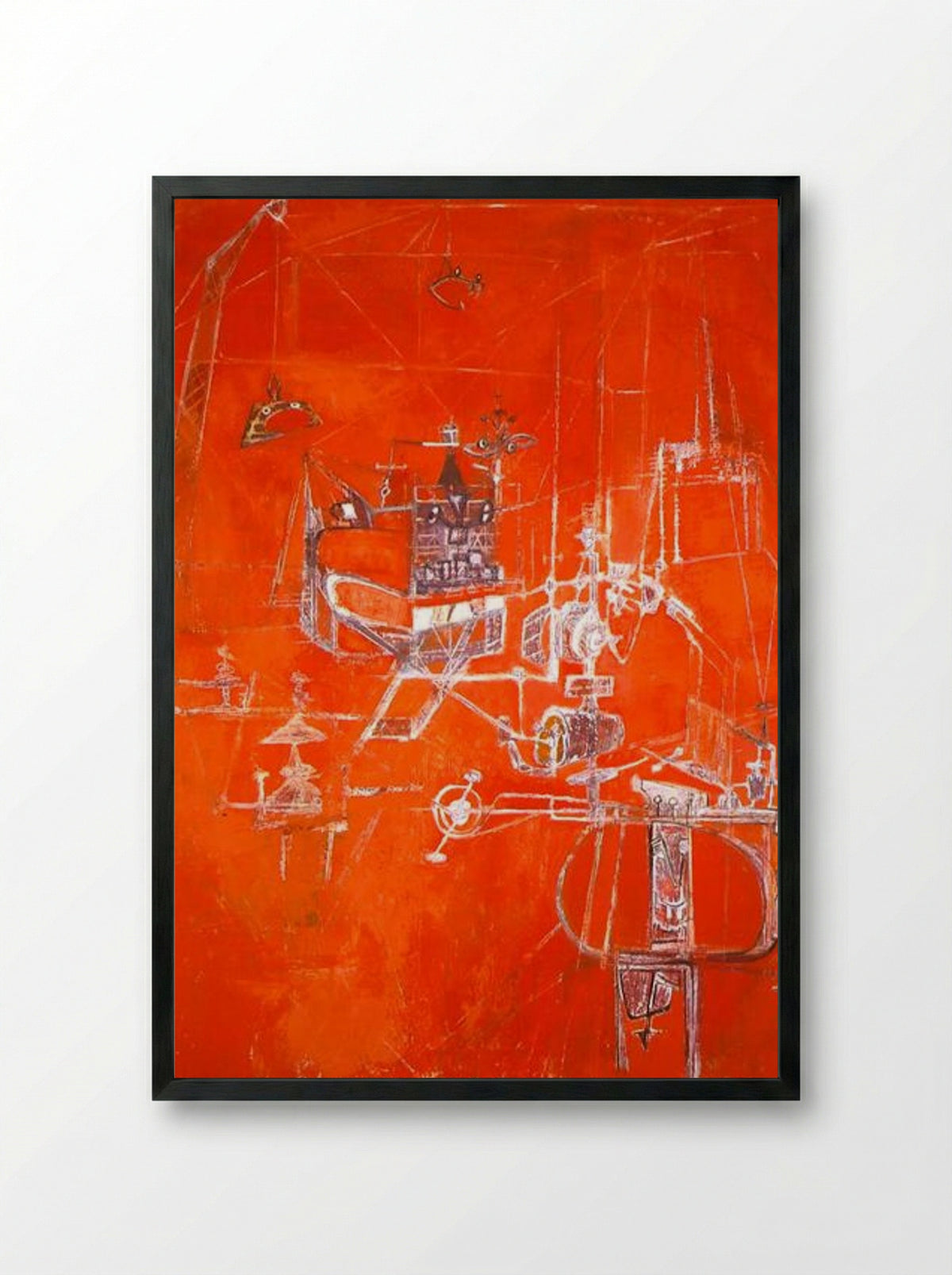 Machine - Hedda Sterne - Framed Print Black