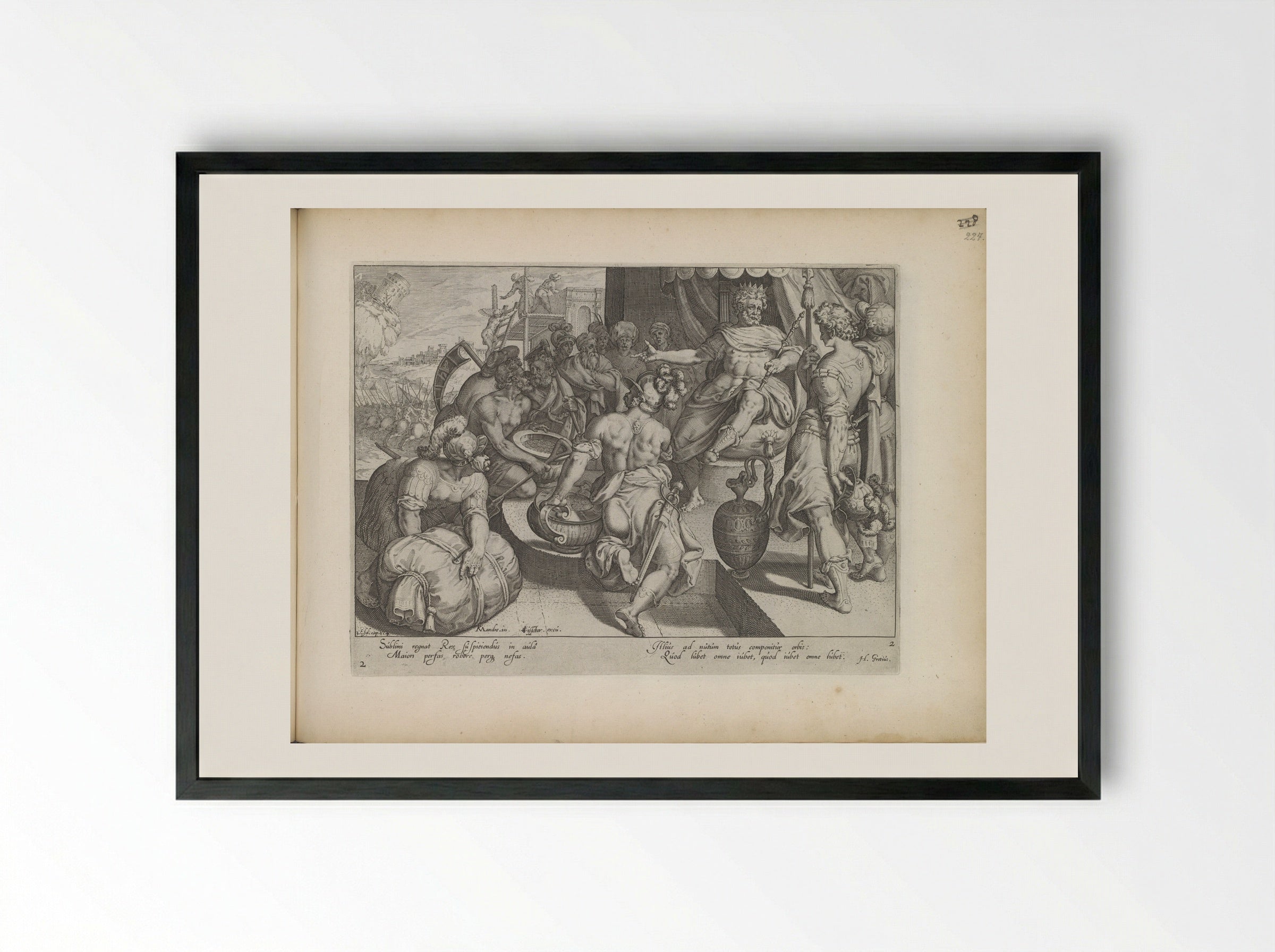 Macht van de koning - Zacharias Dolendo - Framed Print Black