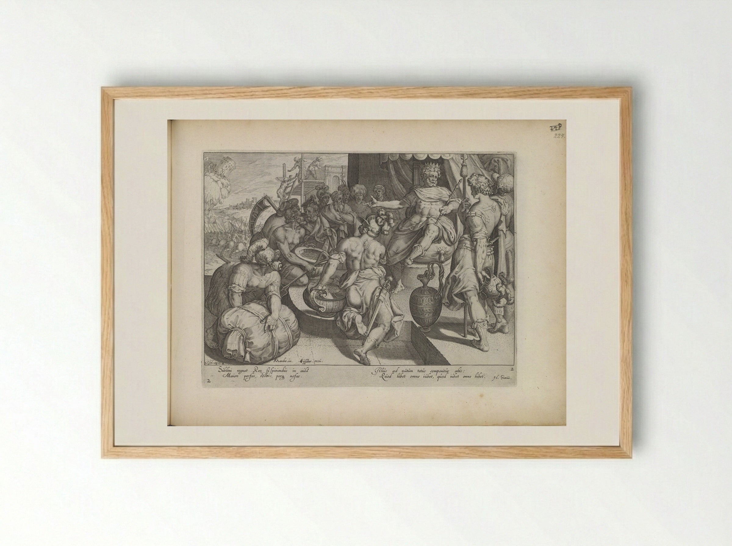 Macht van de koning - Zacharias Dolendo - Framed Print Wood