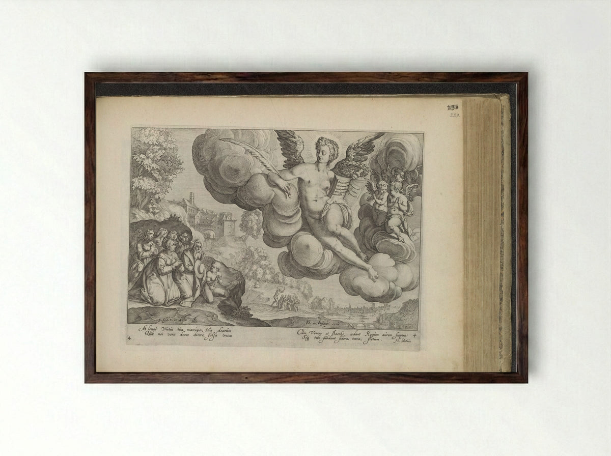 Macht van de waarheid - Zacharias Dolendo - Framed Print Dark Wood