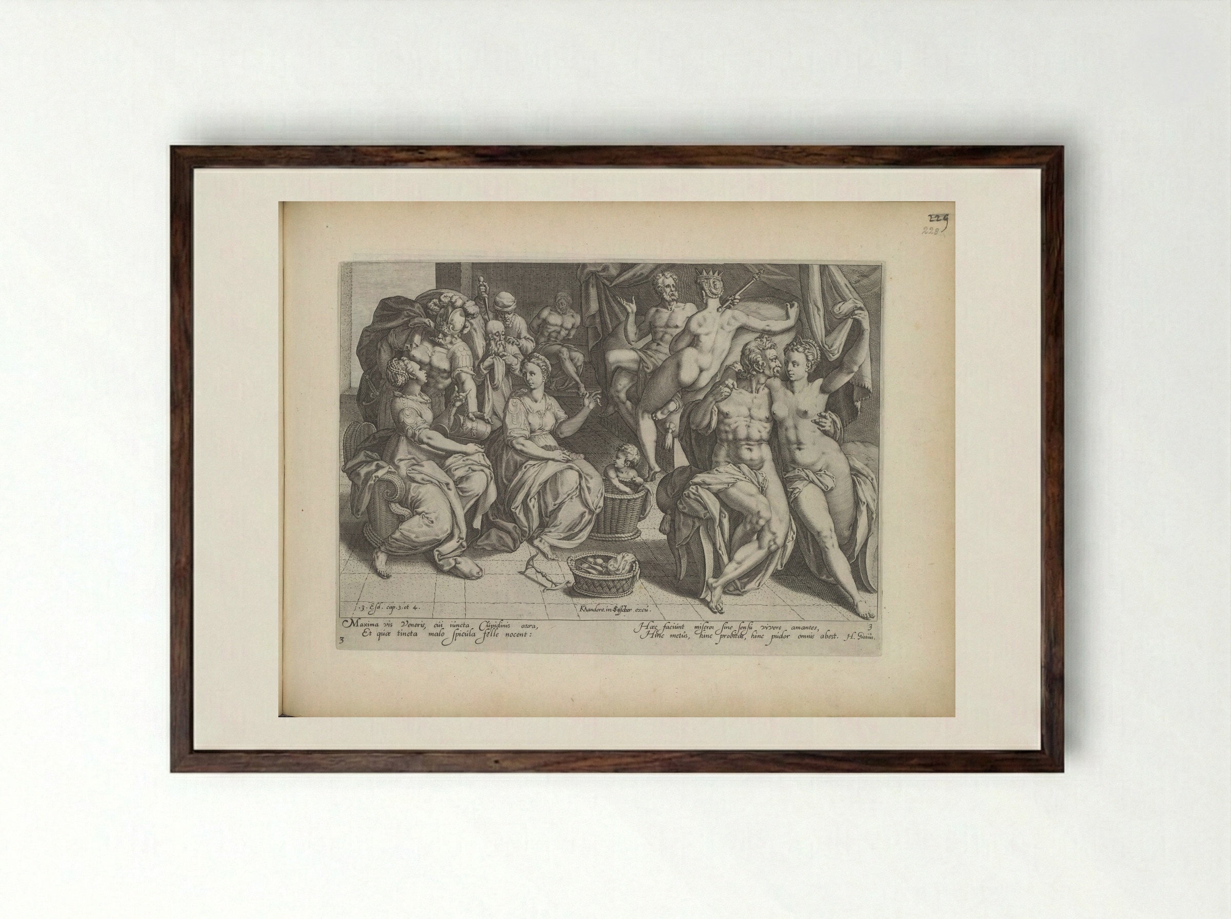 Macht van vrouwen (The Power of Women) - Zacharias Dolendo - Framed Print Dark Wood