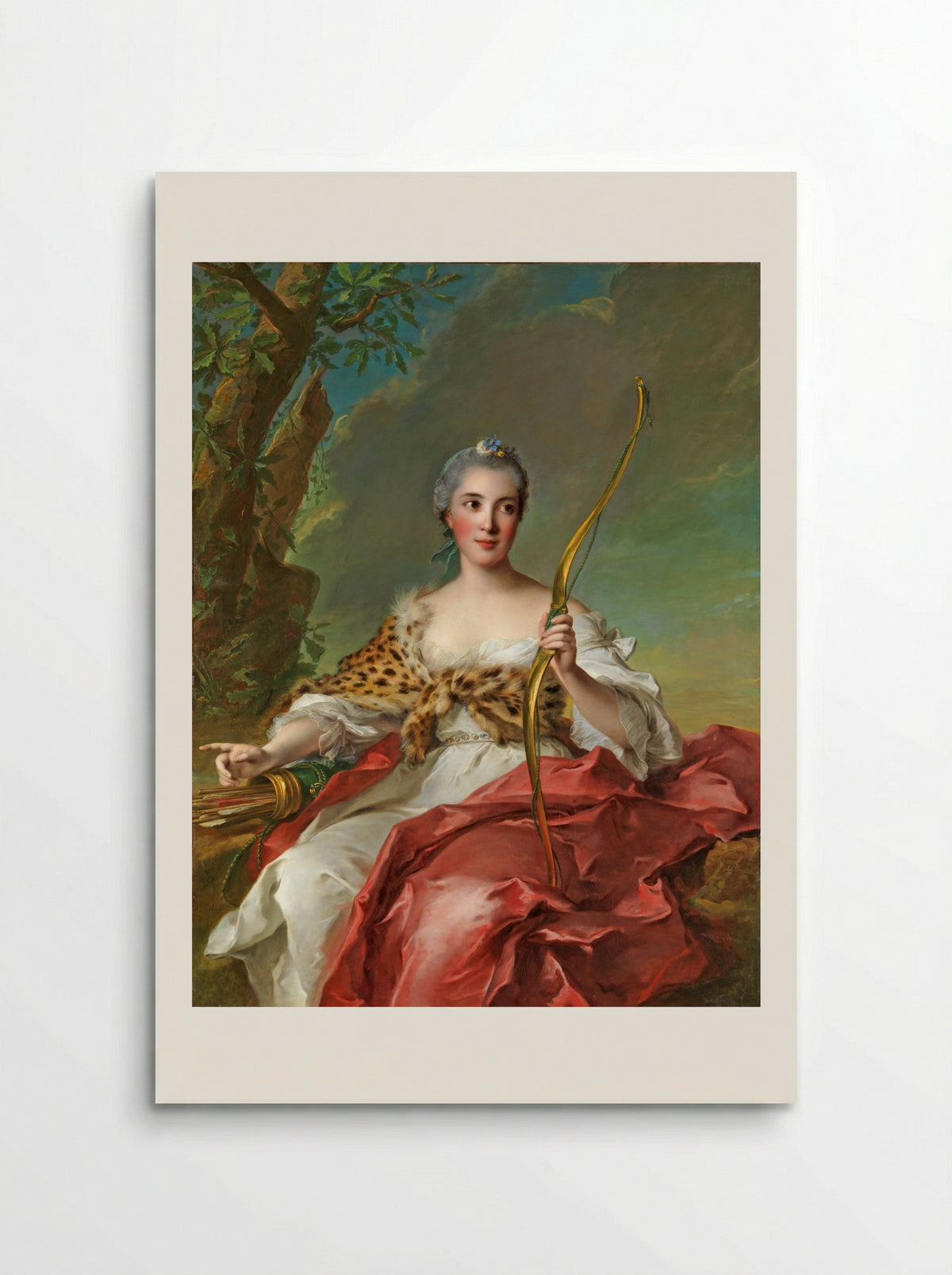 Madame Bergeret de Frouville as Diana - Jean-Marc Nattier - Poster