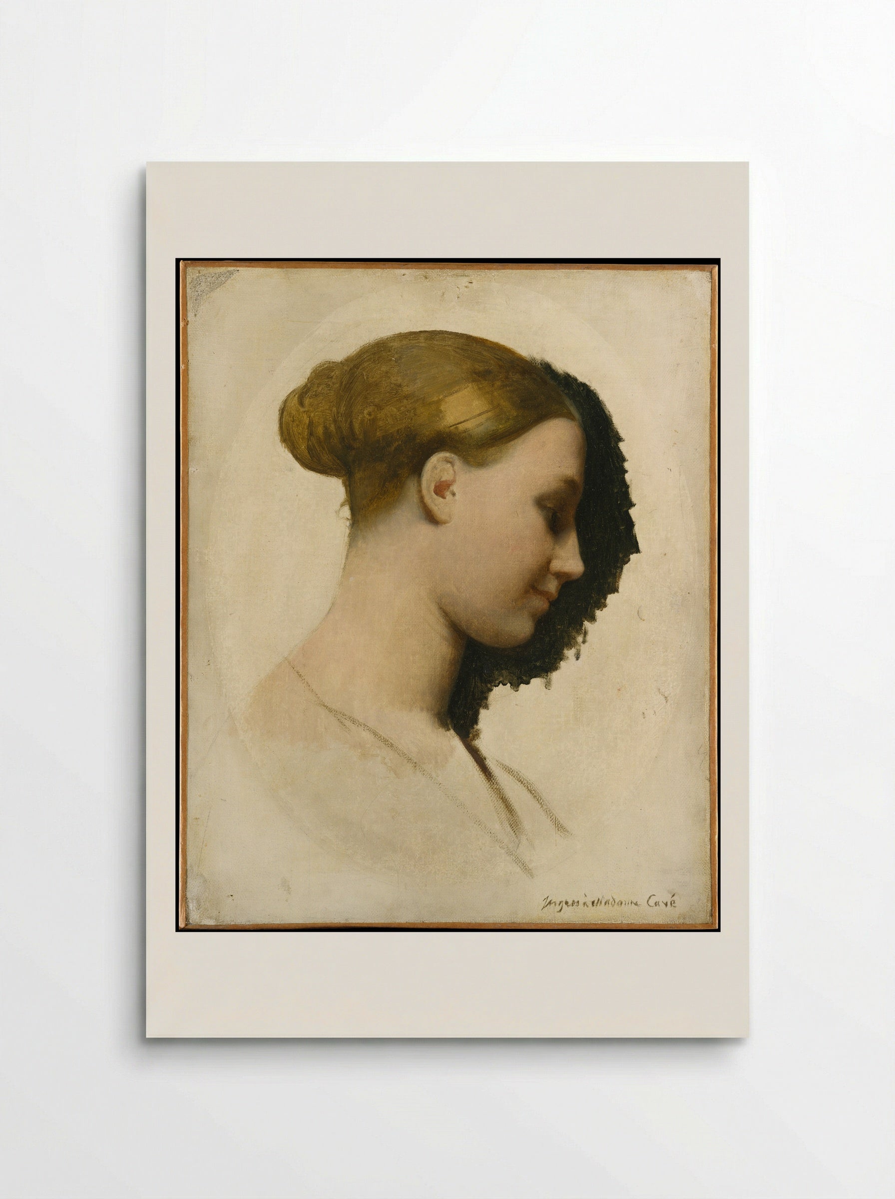 Madame Edmond Cavé (Marie-Elisabeth Blavot) - Jean Auguste Dominique Ingres - Poster