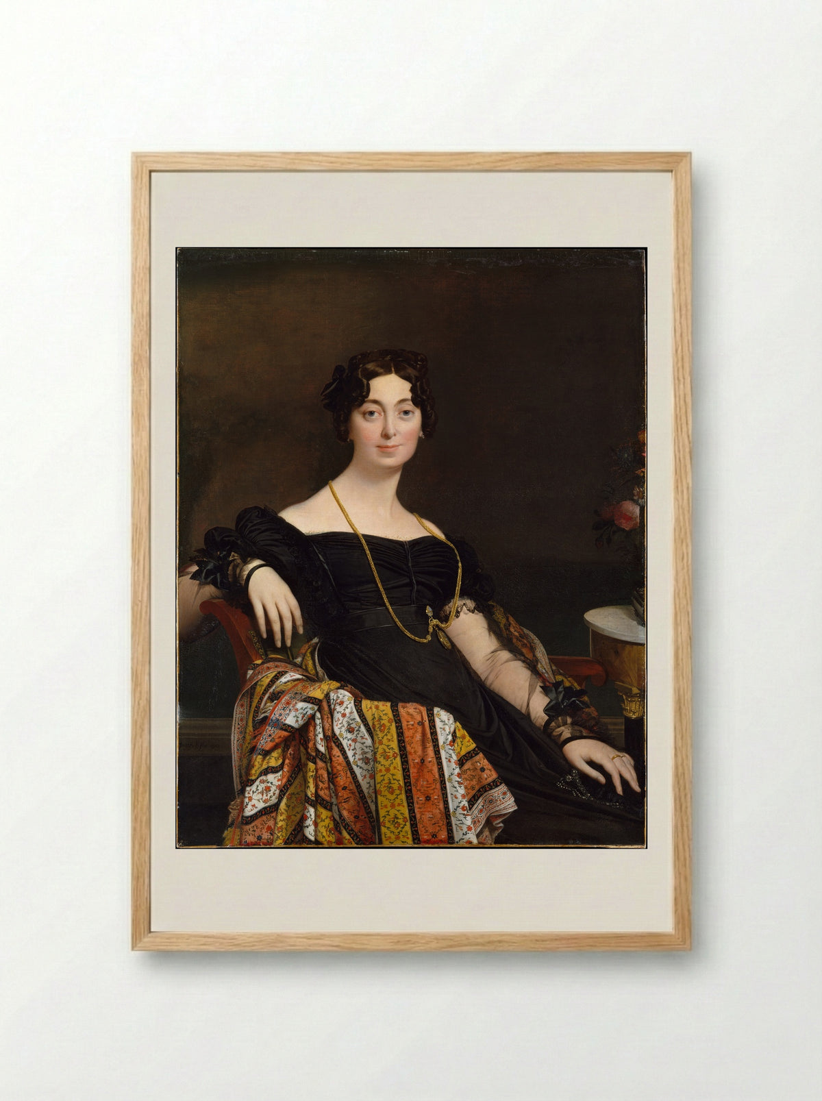 Madame Jacques-Louis Leblanc - Jean Auguste Dominique Ingres - Framed Print Wood