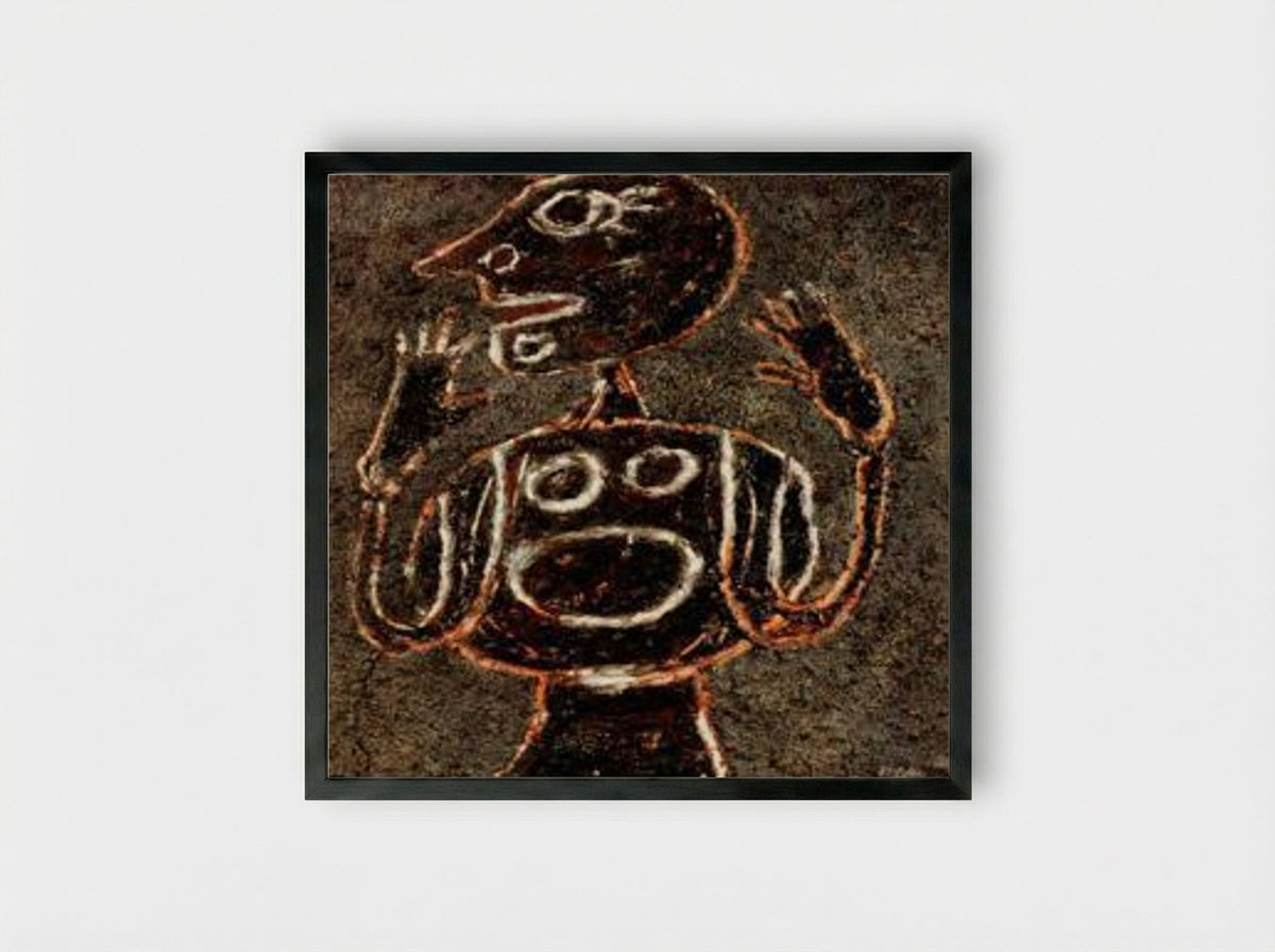 Madame Mouche - Jean Dubuffet - Framed Print Black