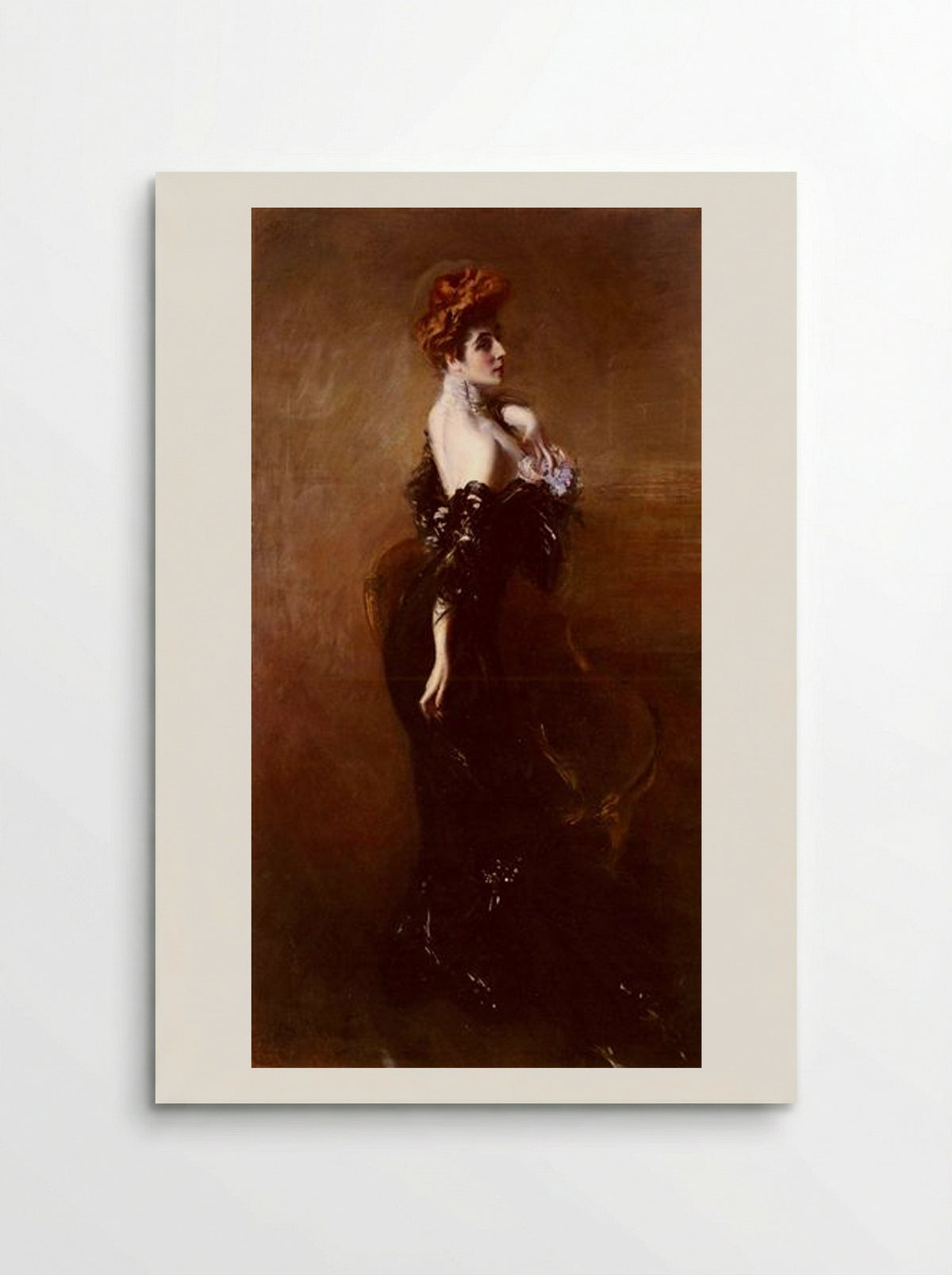 Madame Pages In Evening Dress - Giovanni Boldini - Poster