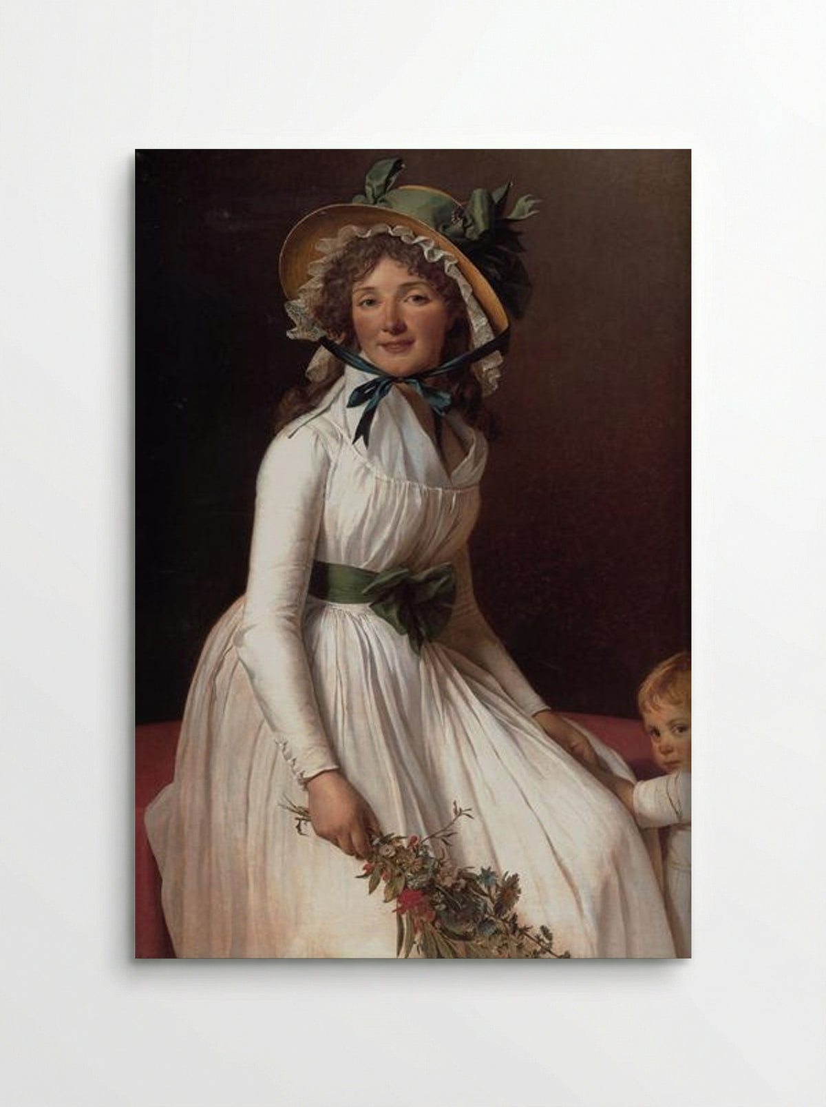 Madame Pierre Seriziat (nee Emilie Pecoul) with her Son, Emile - Jacques-Louis David - Poster