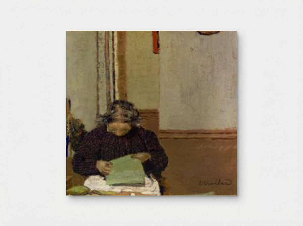 Madame Vuillard Cousant - Edouard Vuillard - Poster